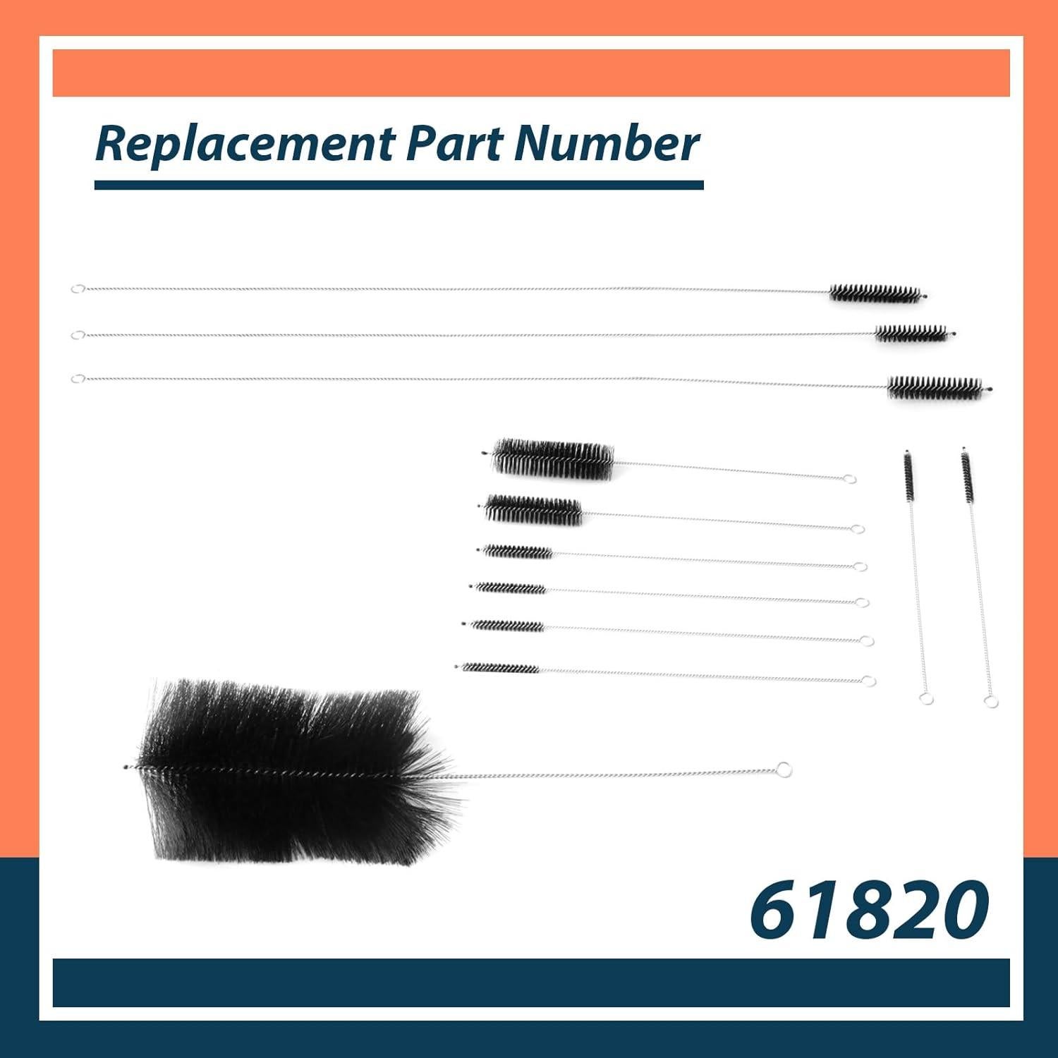 Kit de Cepillos de Limpieza para Automóviles Lisnhlin 12Pcs