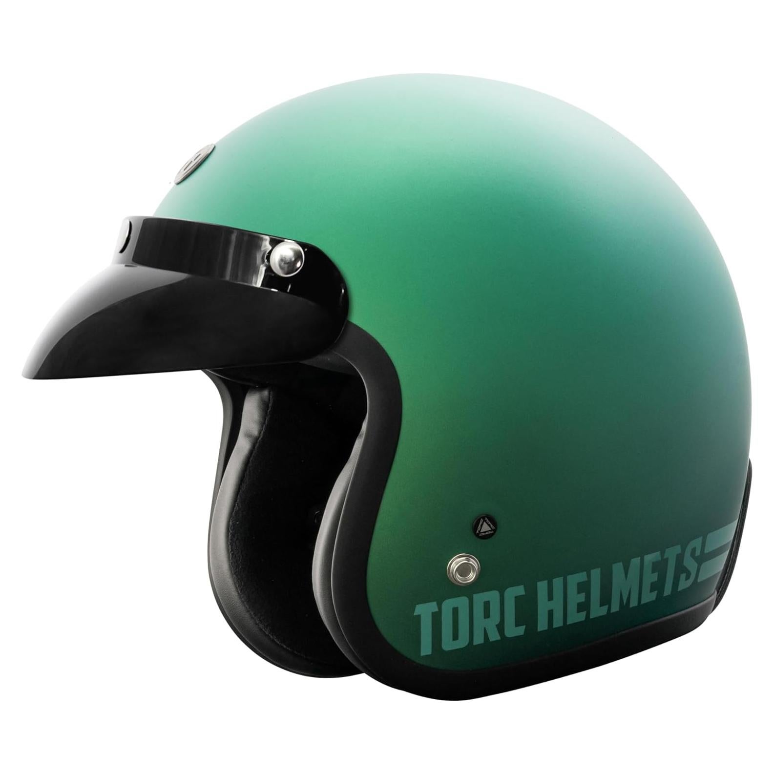 Casco Abierto TORC T50 Del Mar Teal Iridiscente Mediano