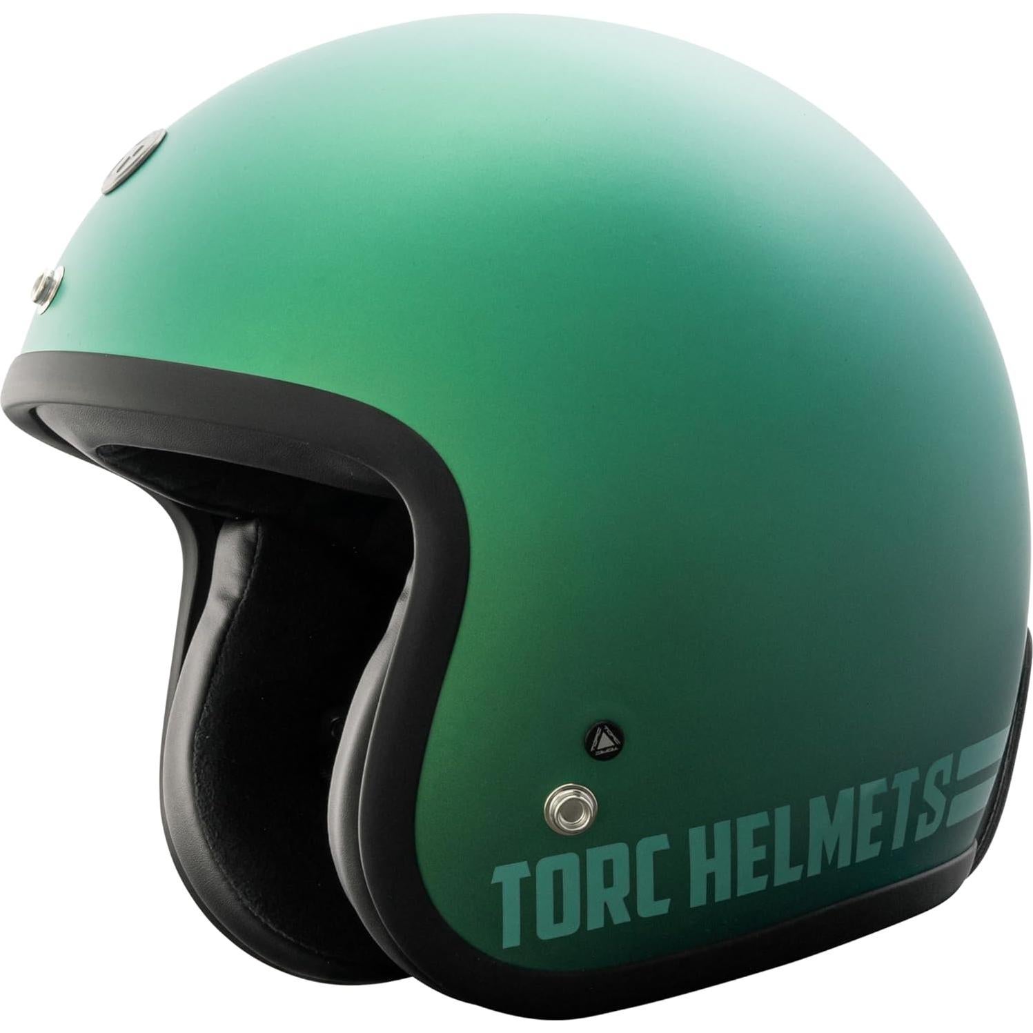 Casco Abierto TORC T50 Del Mar Teal Iridiscente Mediano