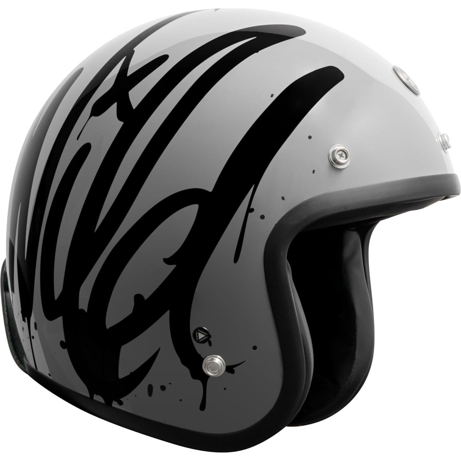 Casco Abierto TORC T50 Del Mar Gris Brillante X-Pequeño
