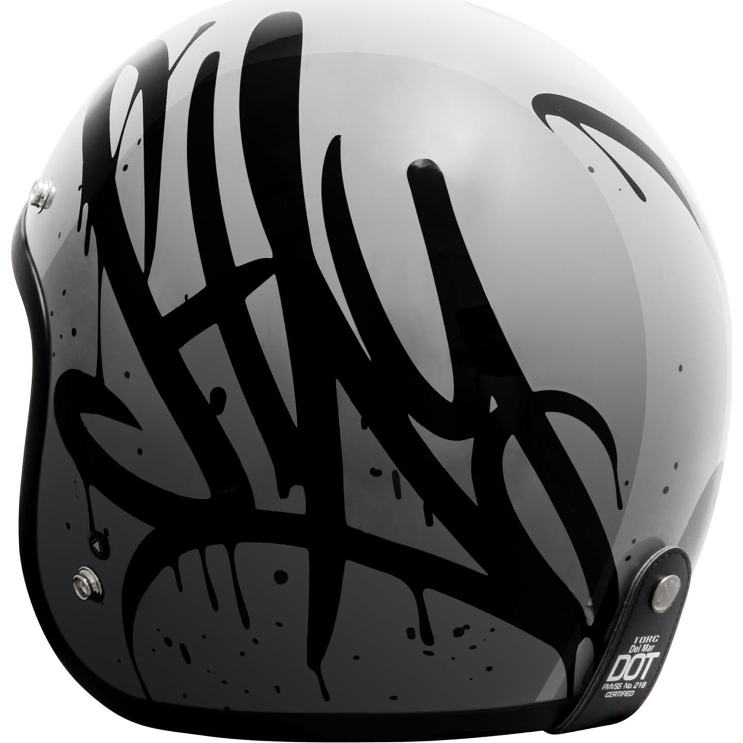 Casco Abierto TORC T50 Del Mar Gris Brillante X-Pequeño