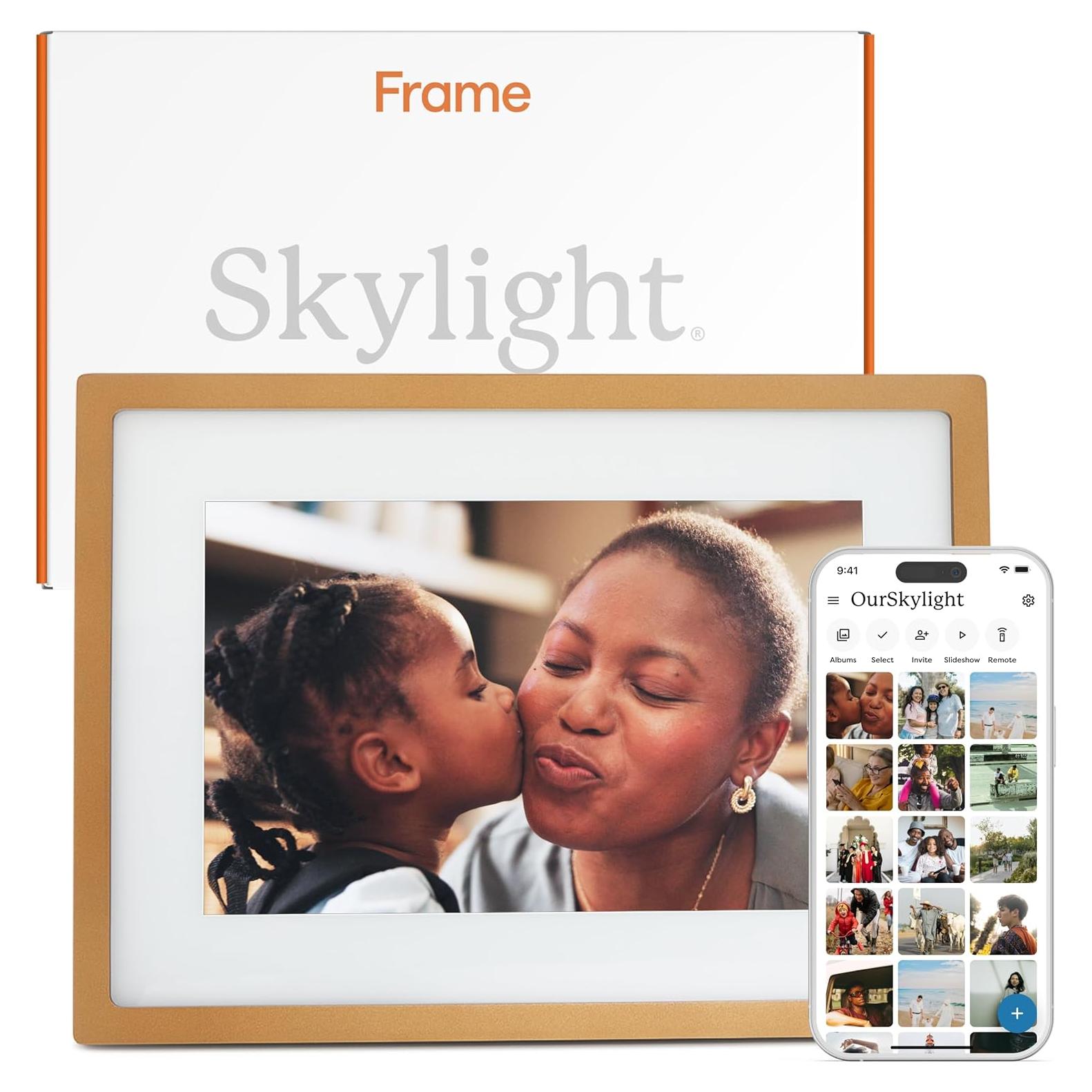 Marco de Fotos Digital Skylight 10" WiFi Dorado Táctil