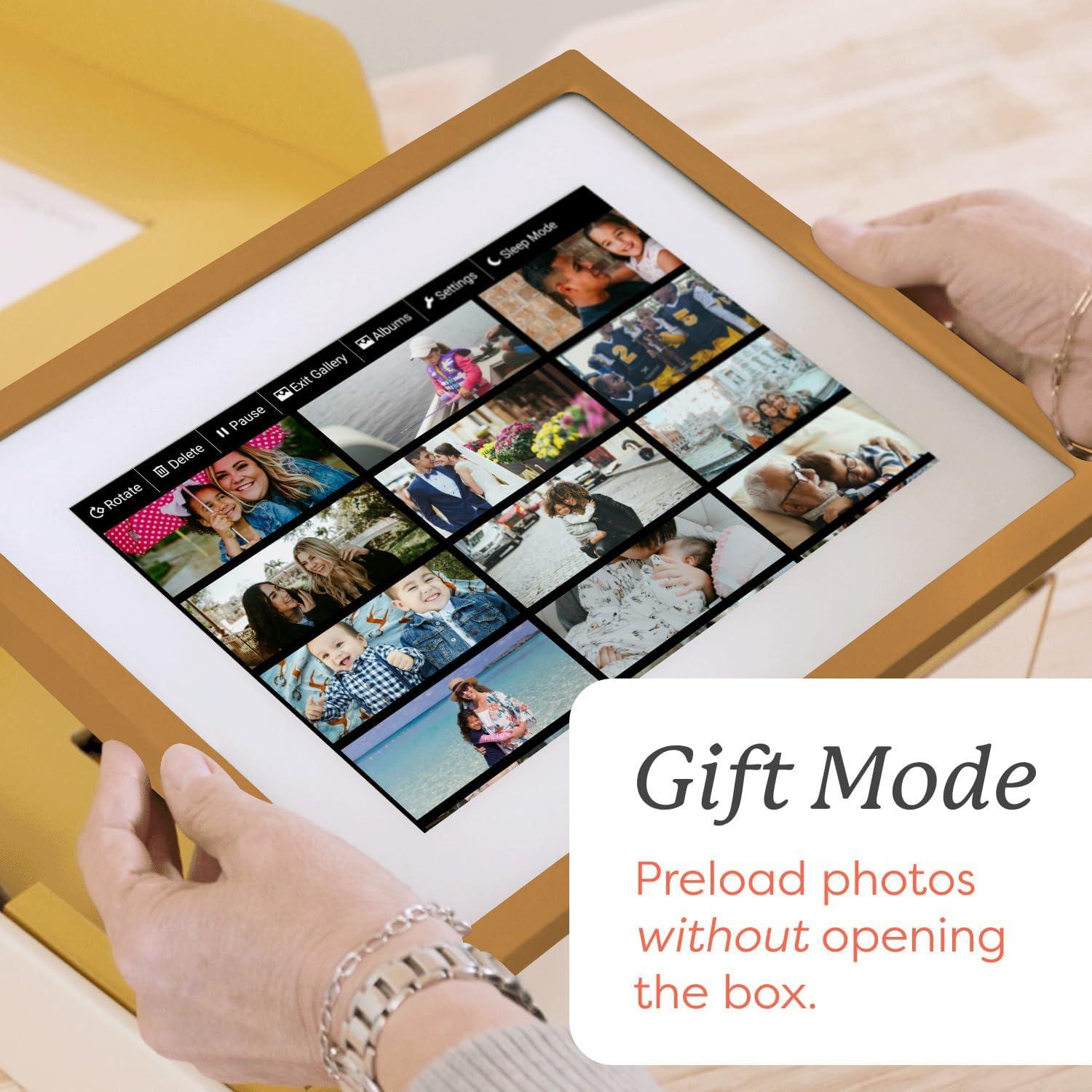 Marco de Fotos Digital Skylight 10" WiFi Dorado Táctil