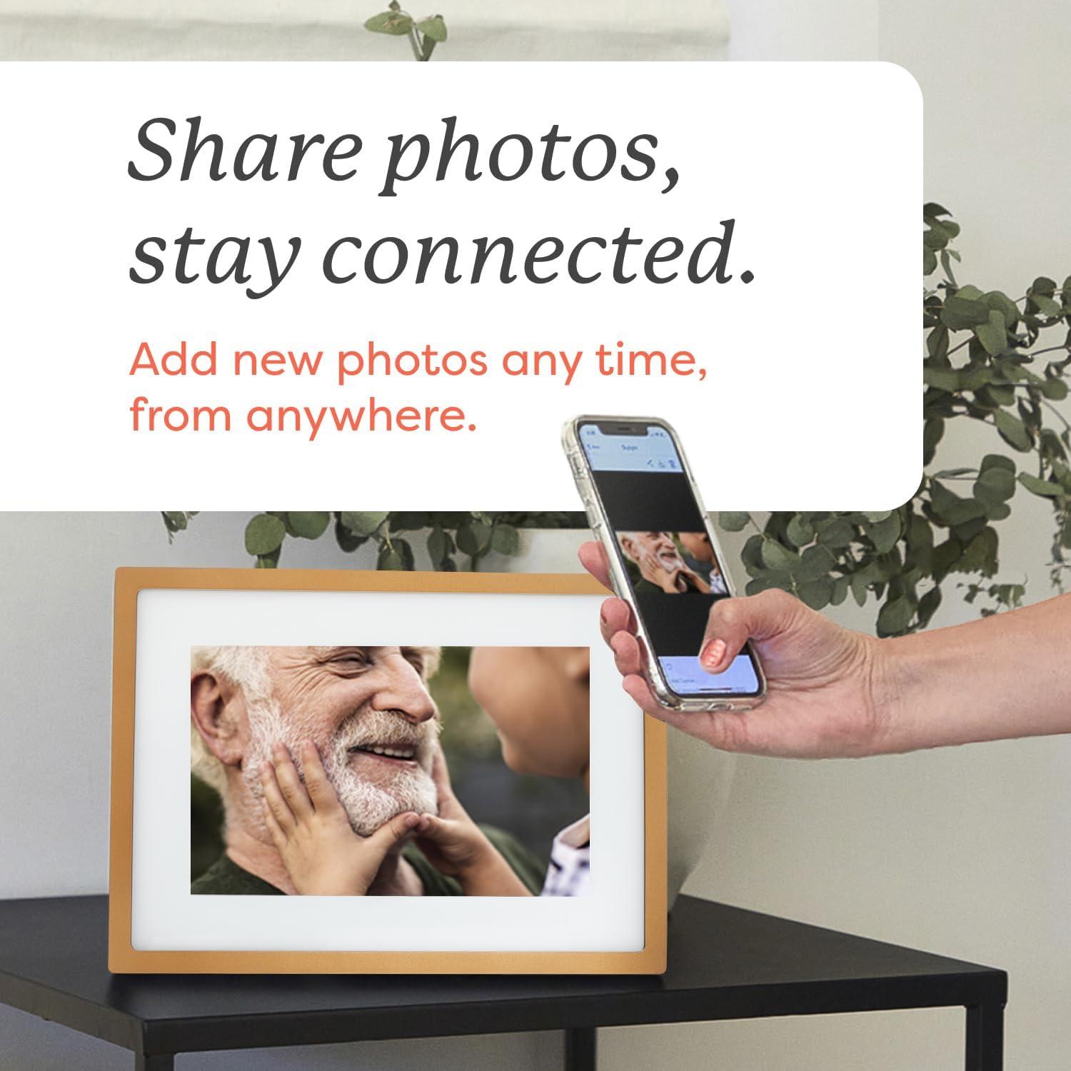 Marco de Fotos Digital Skylight 10" WiFi Dorado Táctil