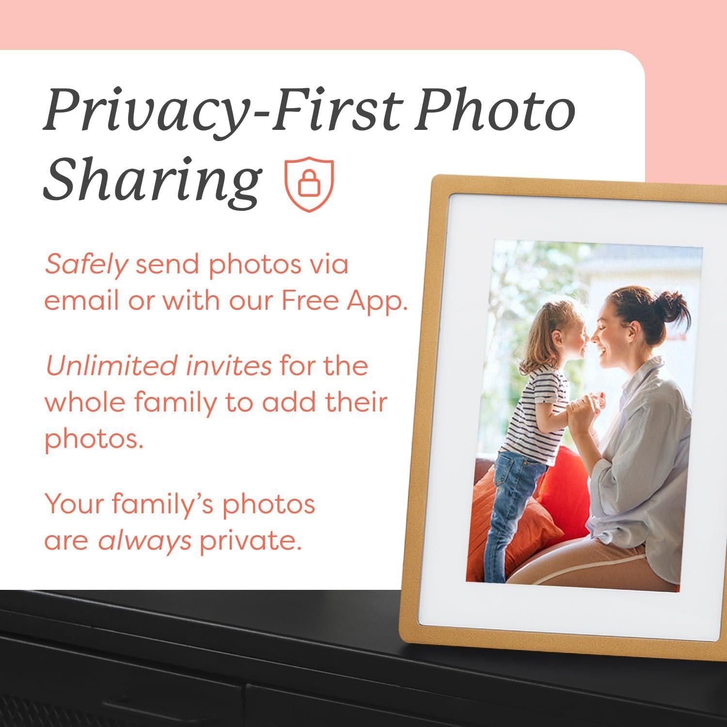 Marco de Fotos Digital Skylight 10" WiFi Dorado Táctil