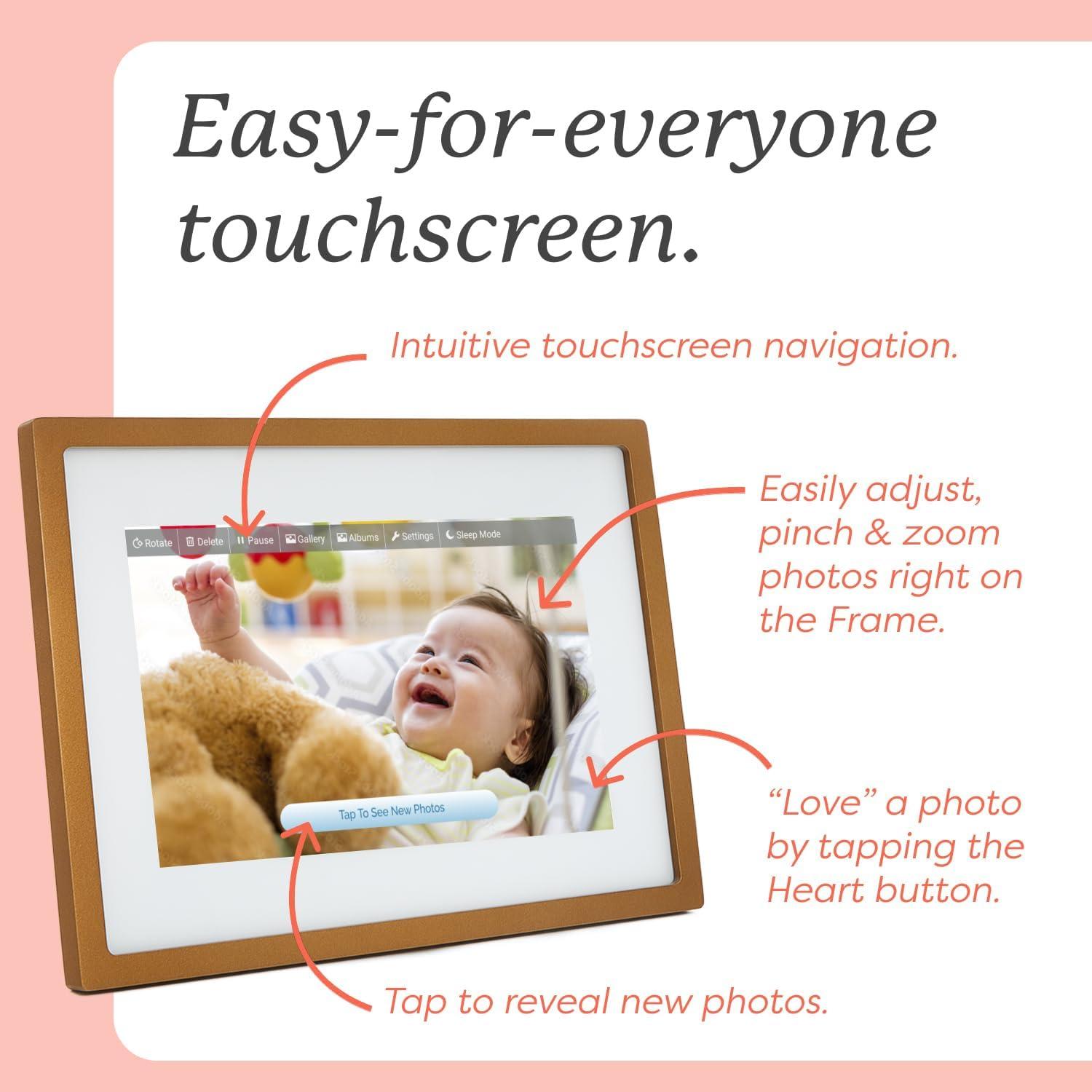 Marco de Fotos Digital Skylight 10" WiFi Dorado Táctil