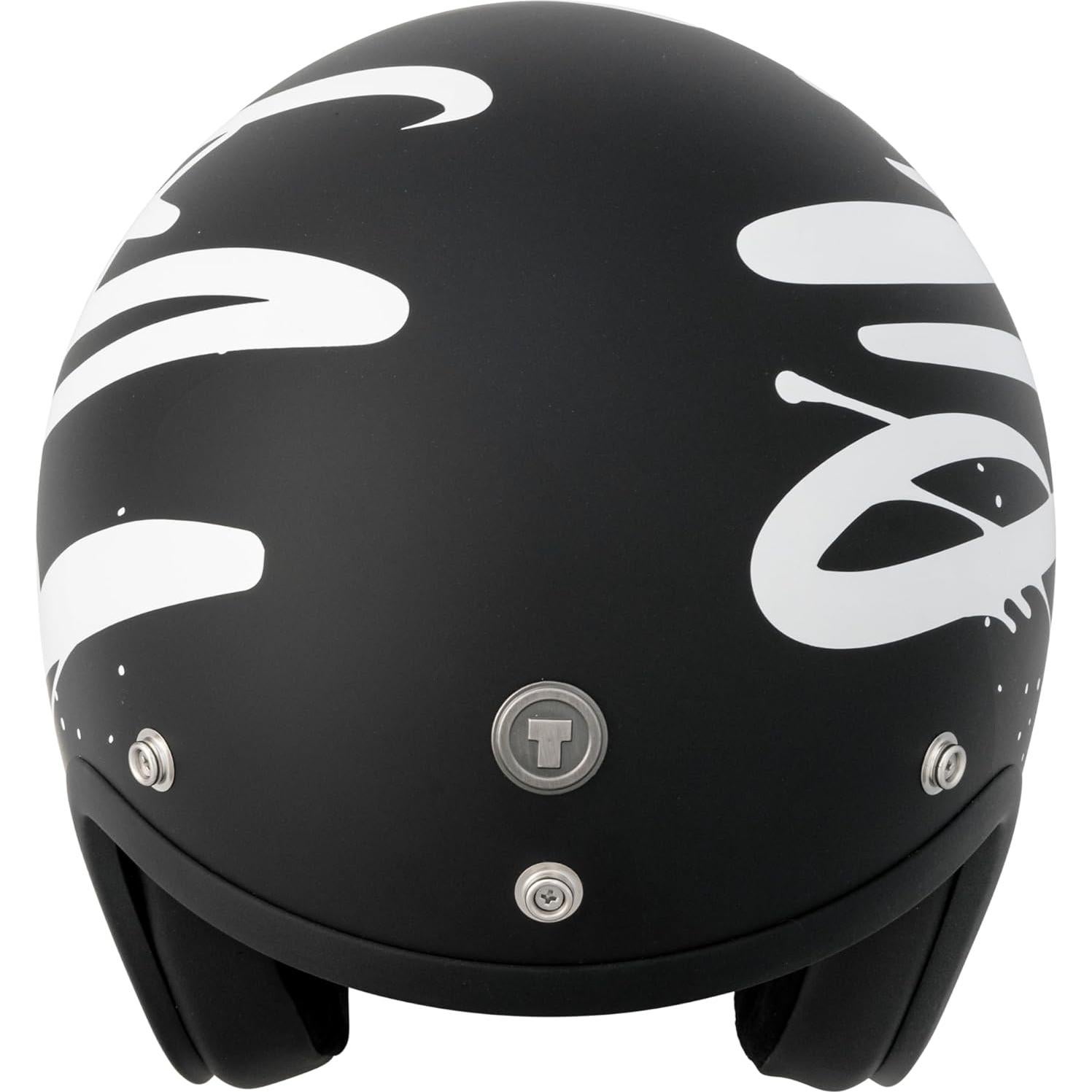 Casco Abierto TORC T50 Del Mar Negro Mate Mediano