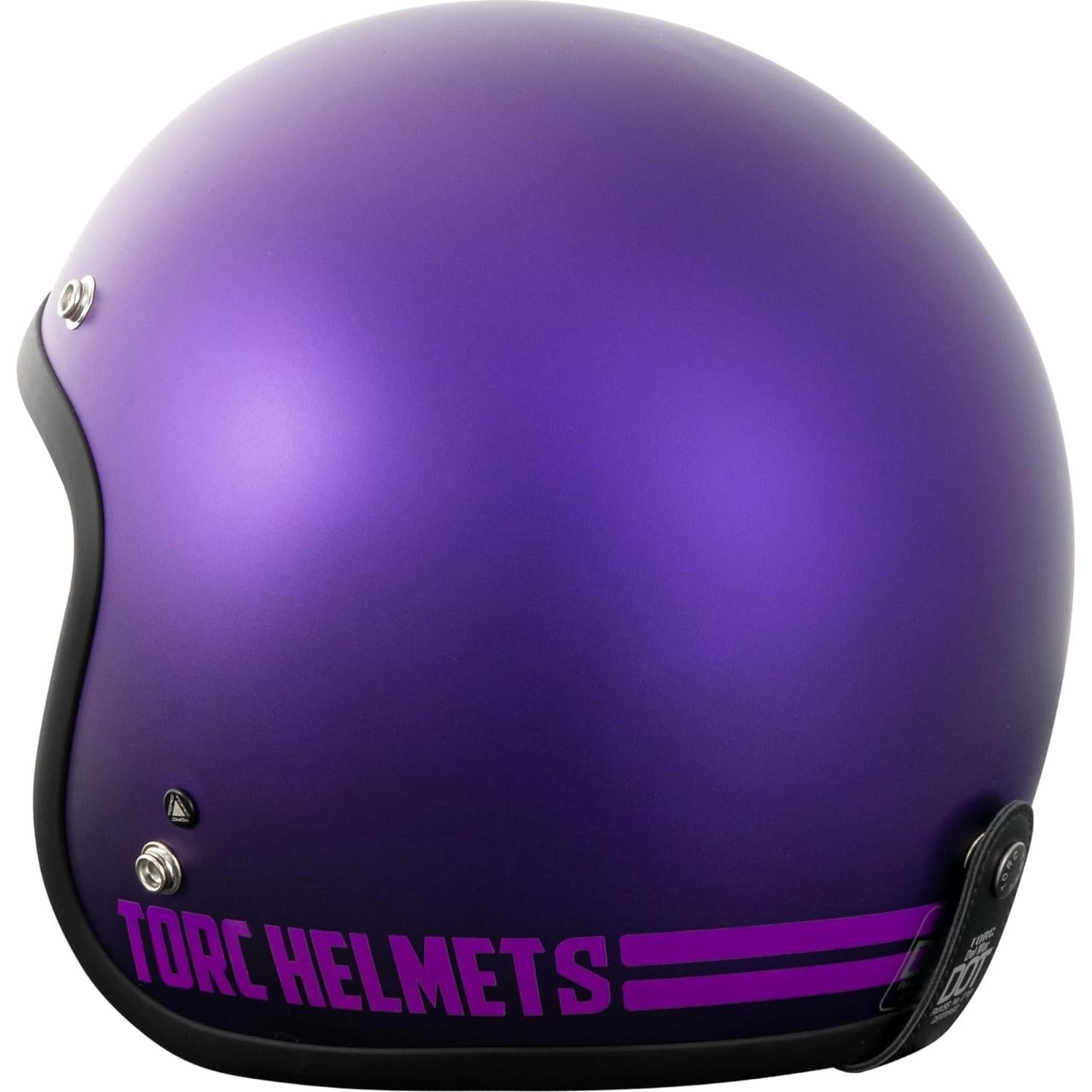 Casco TORC T50 Abierto 3/4 Motocicleta Púrpura Iridiscente