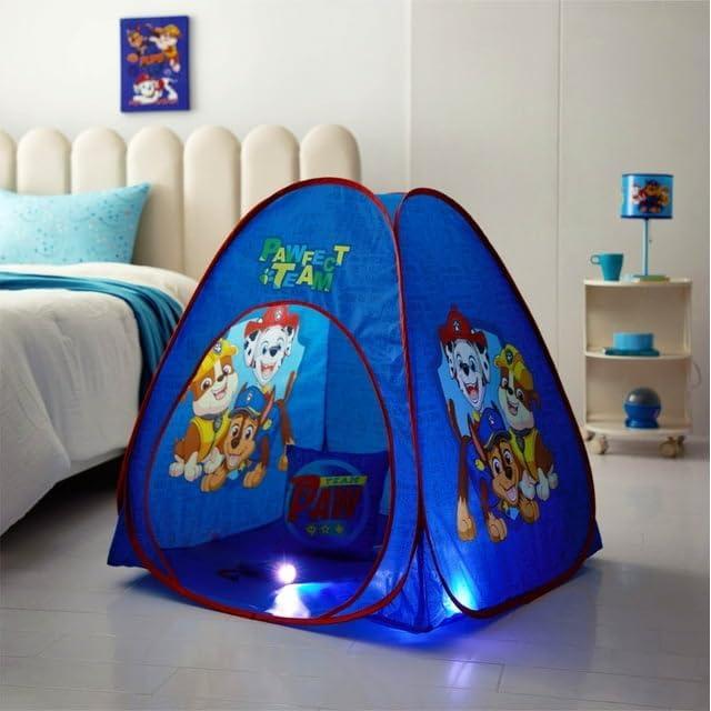 Conjunto de Dormir Paw Patrol 3 Piezas con Tienda y Linterna