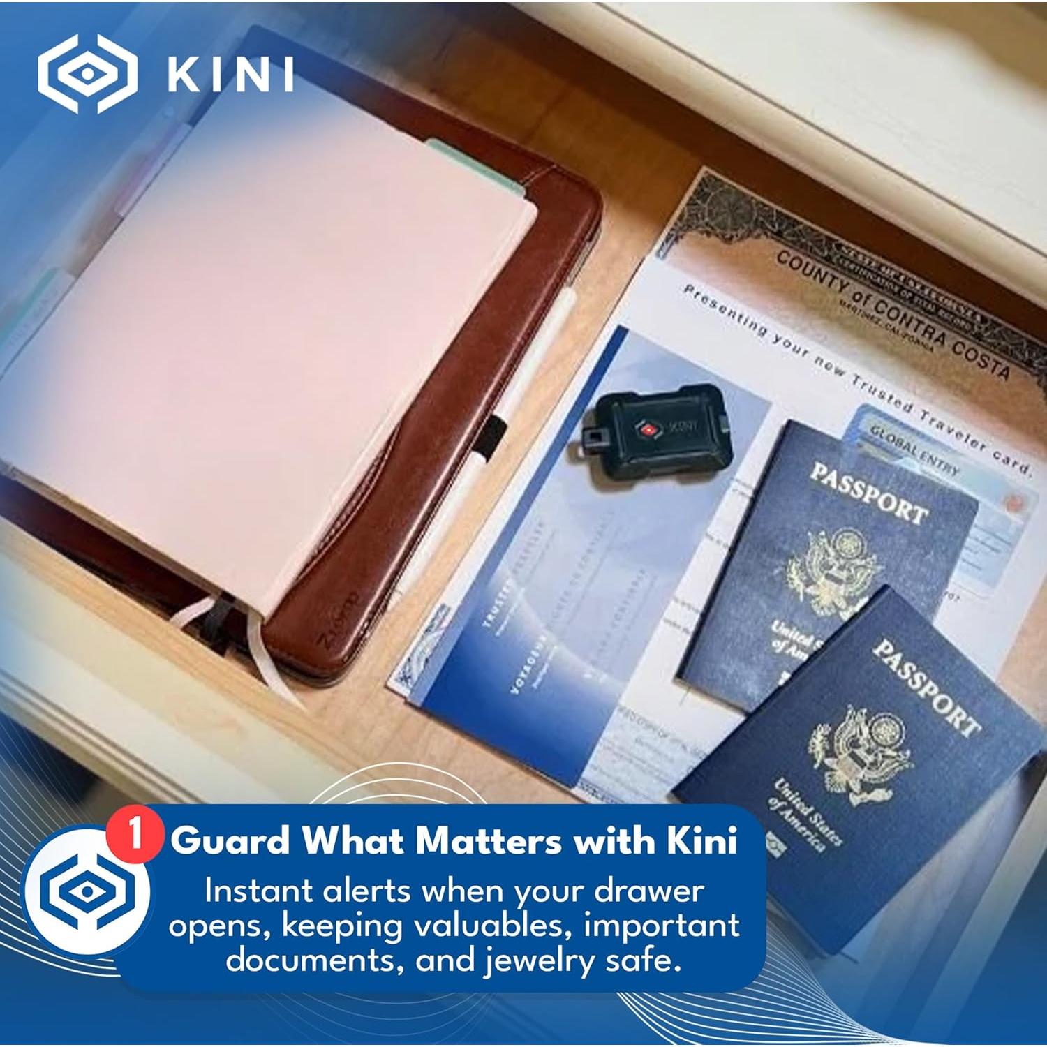 Sensor de Movimiento WiFi Kinisium Kini-01-G Alarma Inalámbrica