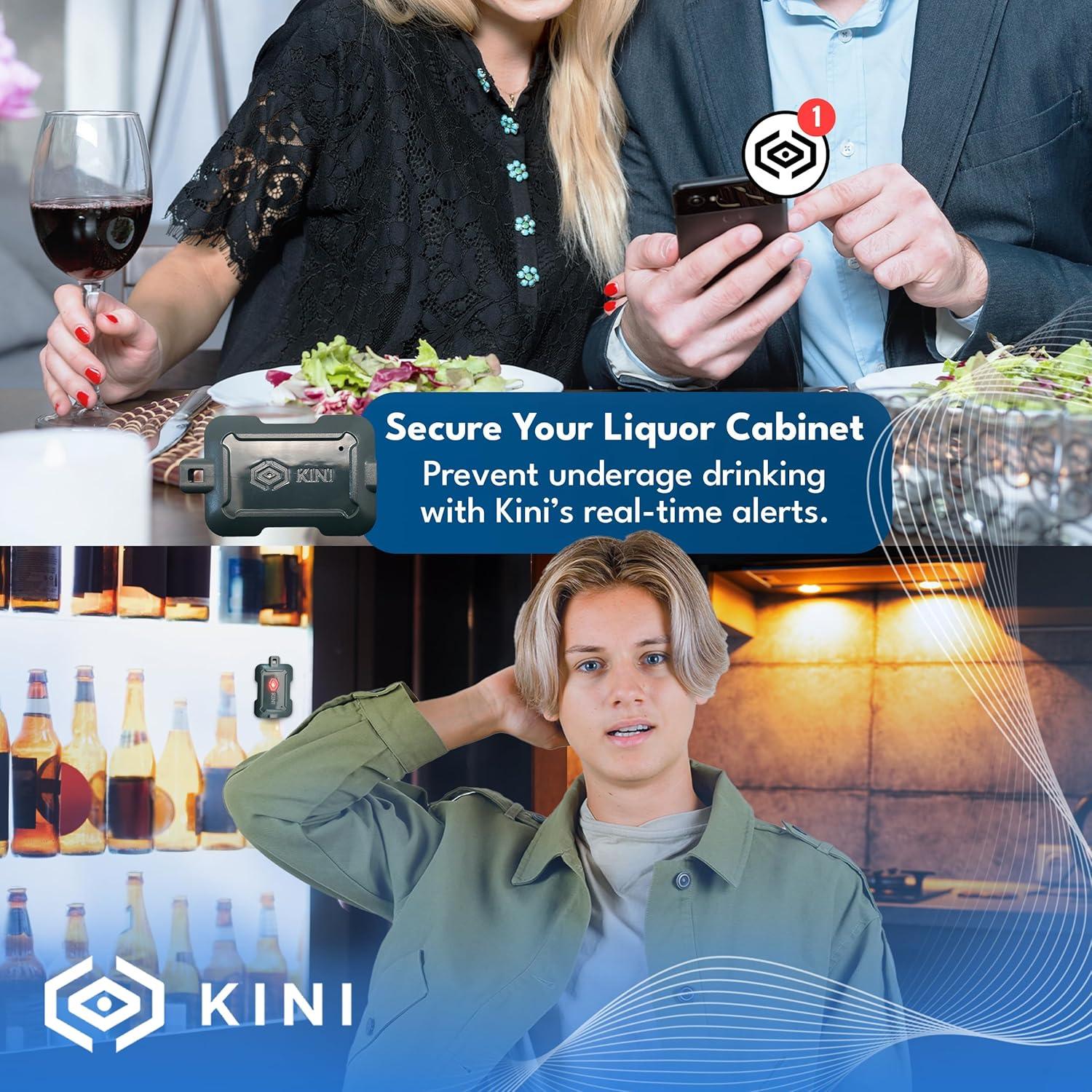 Sensor de Movimiento WiFi Kinisium Kini-01-G Alarma Inalámbrica