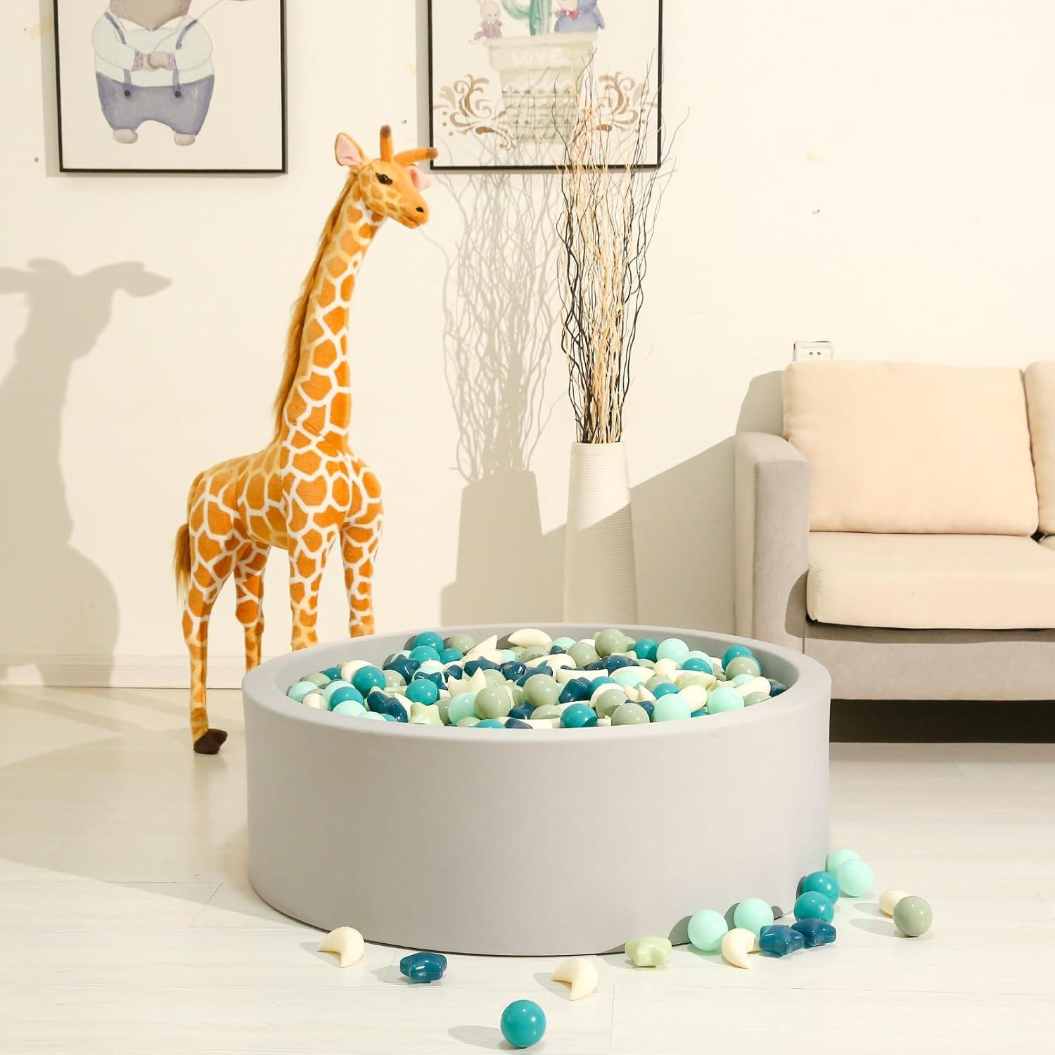 Bolas de Piscina GOGOSO 100pcs Estrellas y Lunas Verde