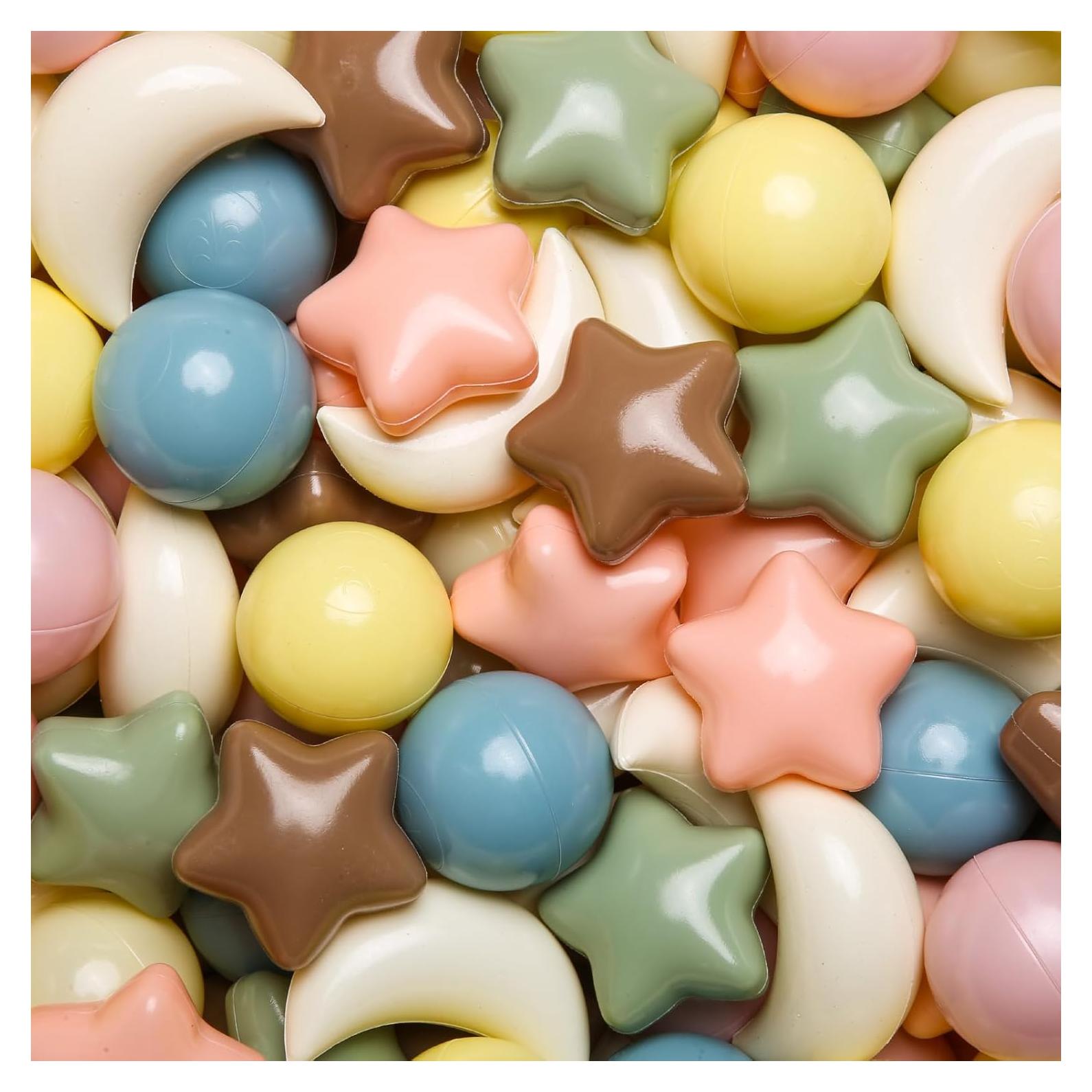 Bolas de Piscina GOGOSO 100pcs Estrellas y Lunas