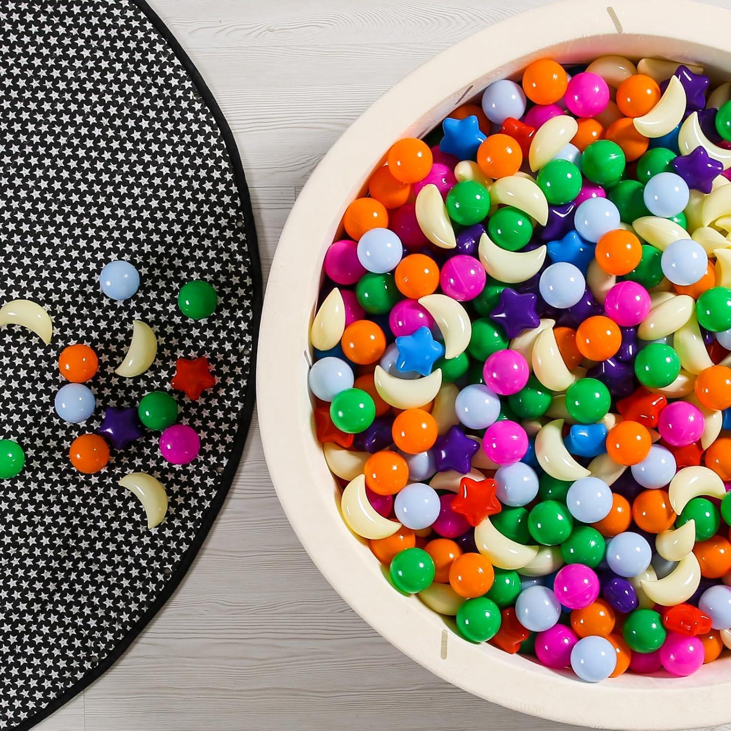 Bolas de Piscina GOGOSO 100PCS Formas Estrellas y Luna