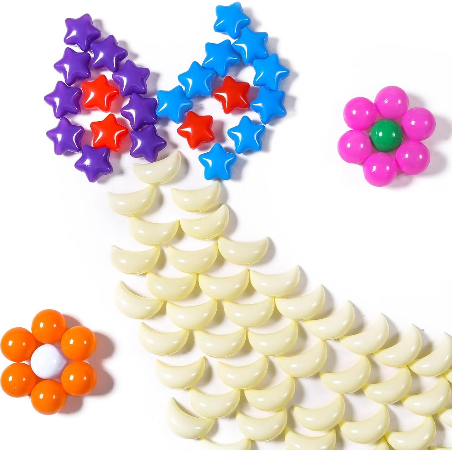 Bolas de Piscina GOGOSO 100PCS Formas Estrellas y Luna