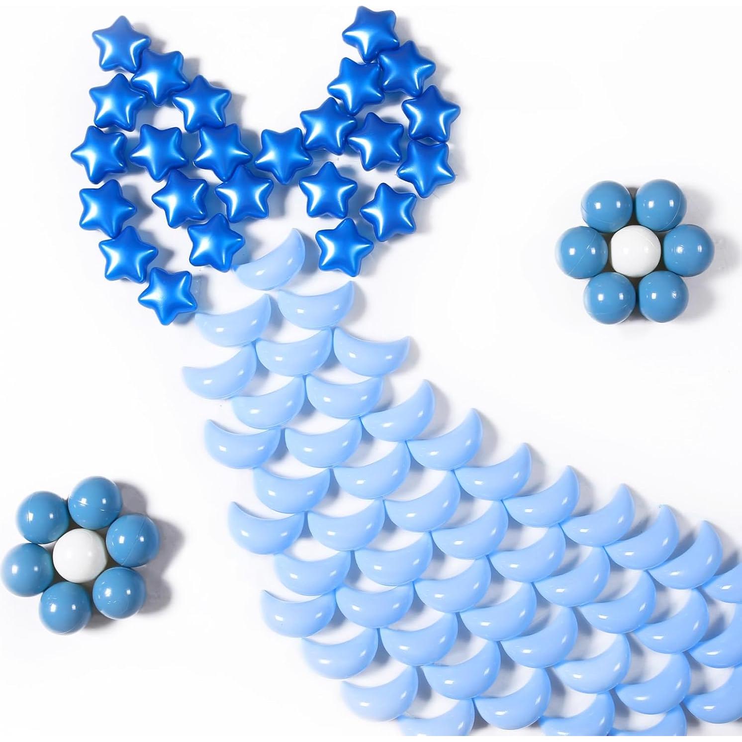 Bolas de Piscina GOGOSO 100PCS Estrellas y Lunas