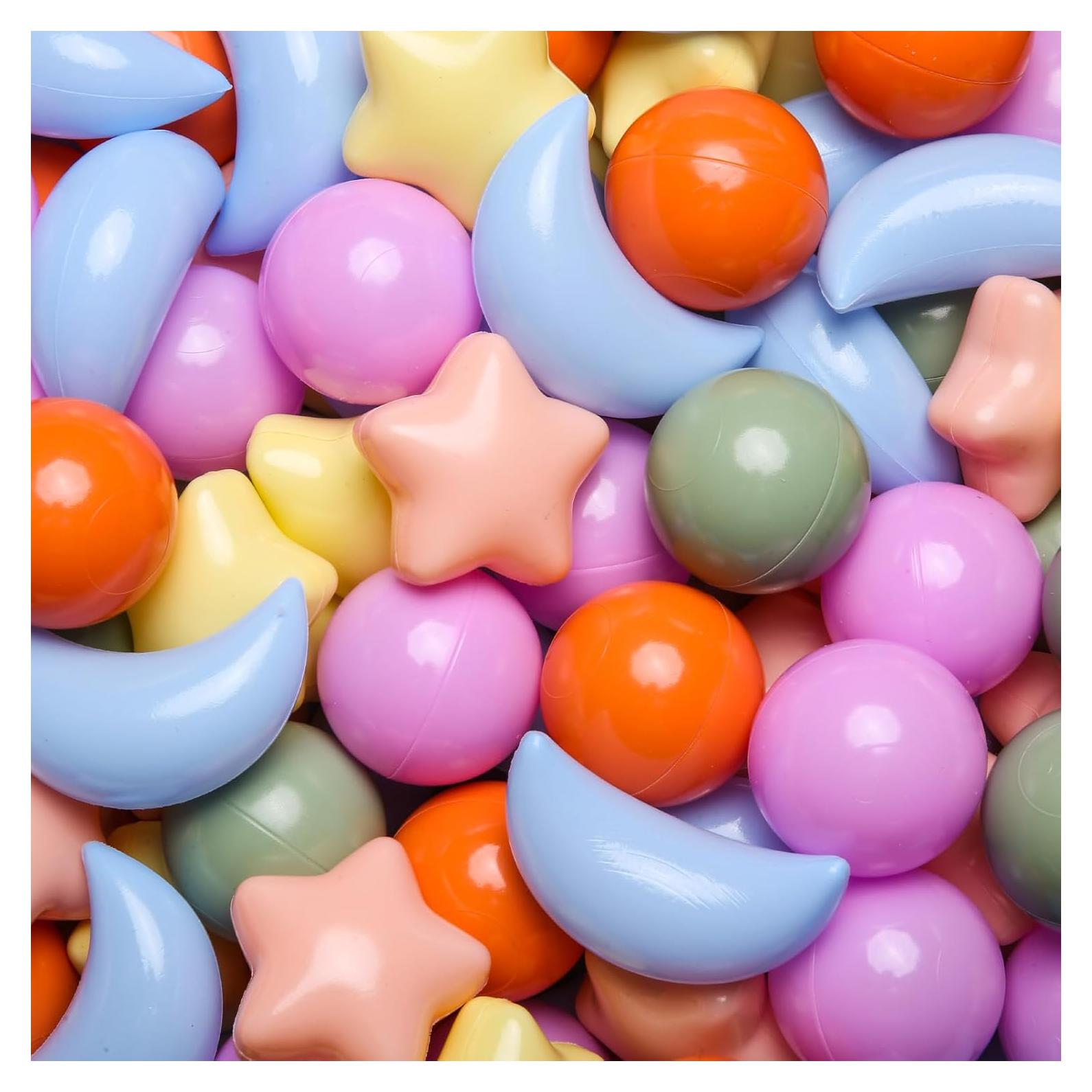 Bolas de Piscina GOGOSO 100pcs Estrellas y Lunas