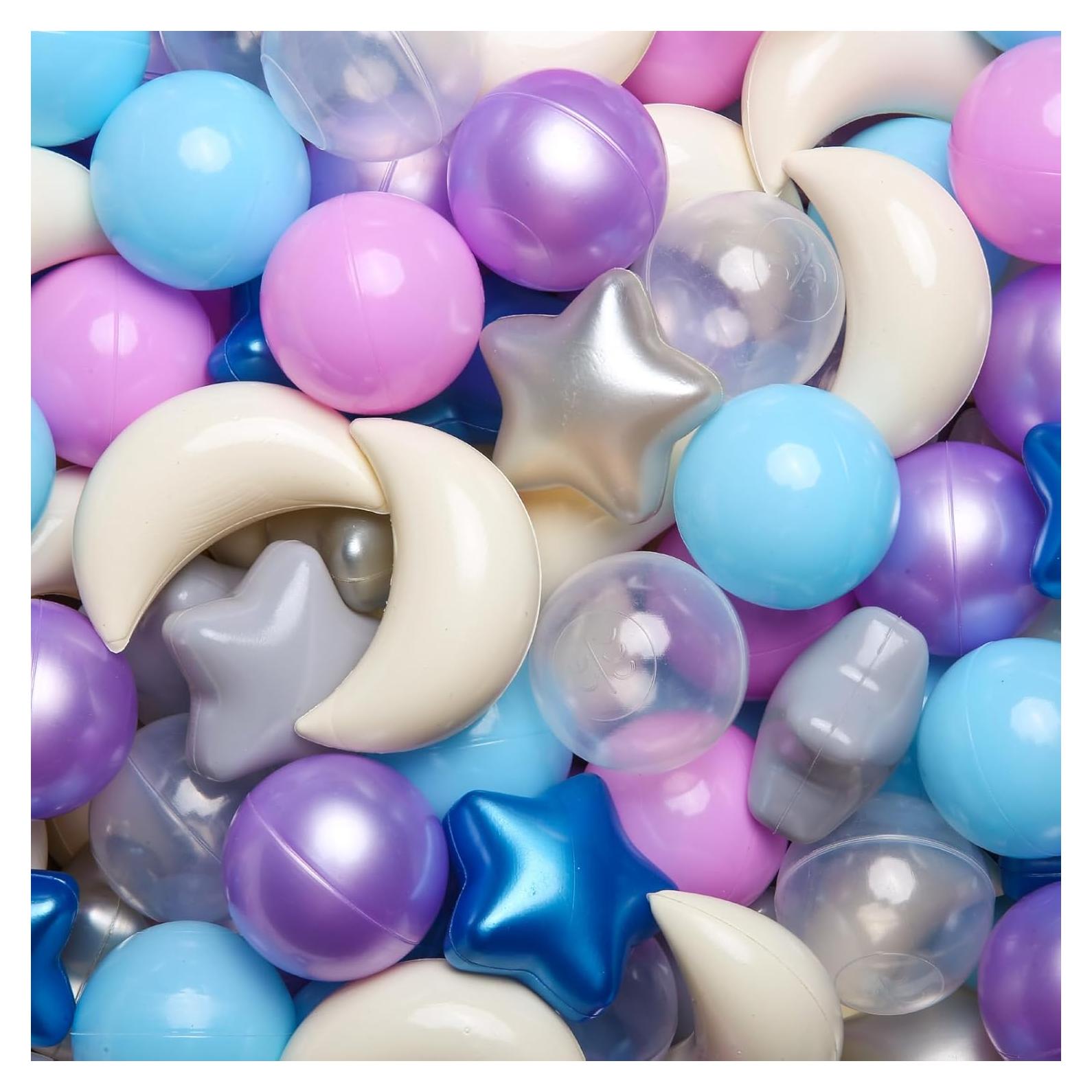 Bolas de Piscina GOGOSO 100pcs Estrellas y Lunas