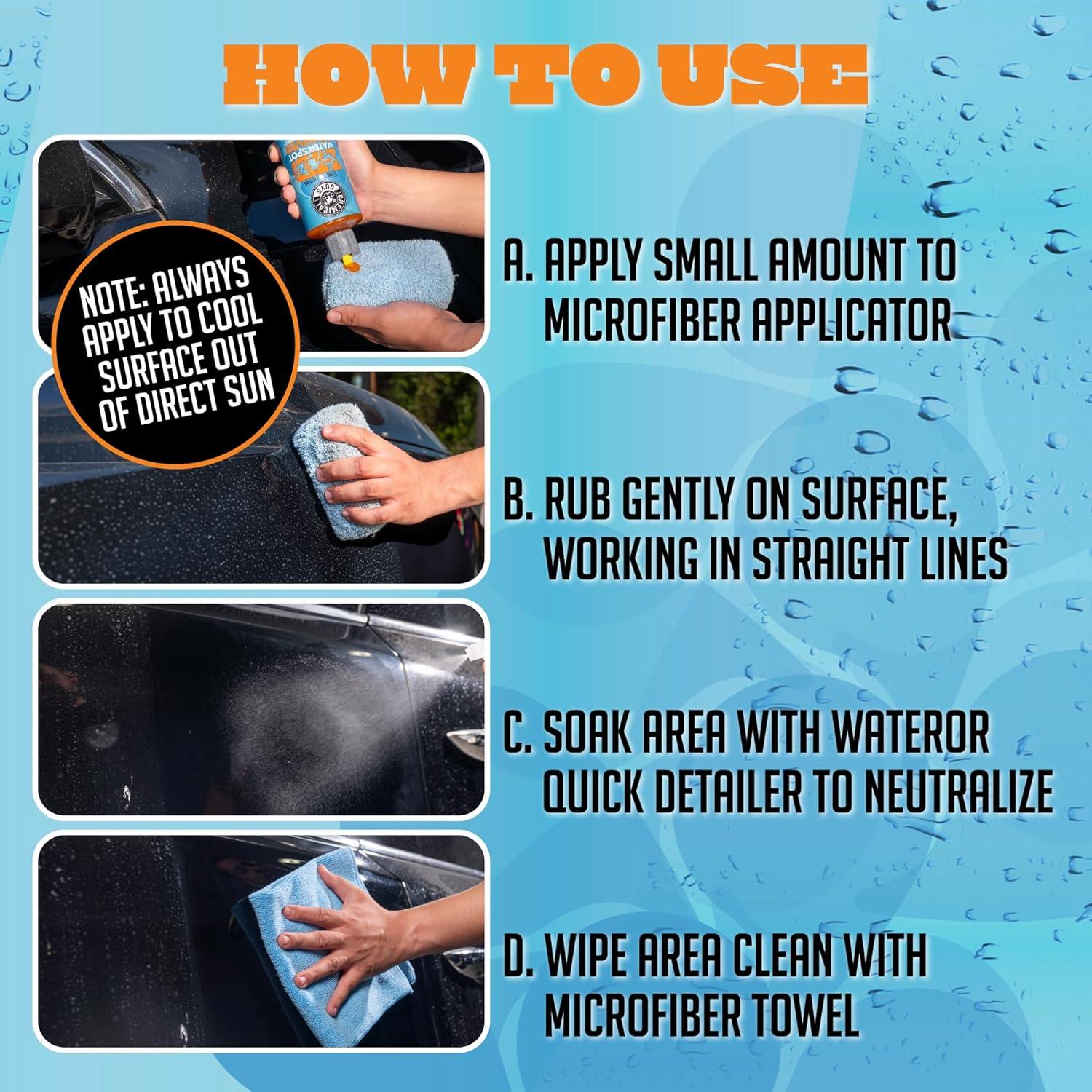 Kit Eliminador de Manchas de Agua Chemical Guys 16 oz + Accesorios