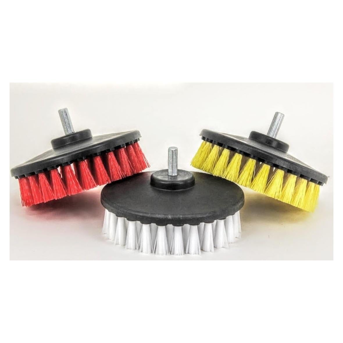 Juego de 3 cepillos redondos para taladro 5" (12.7 cm) - Cuidado auto