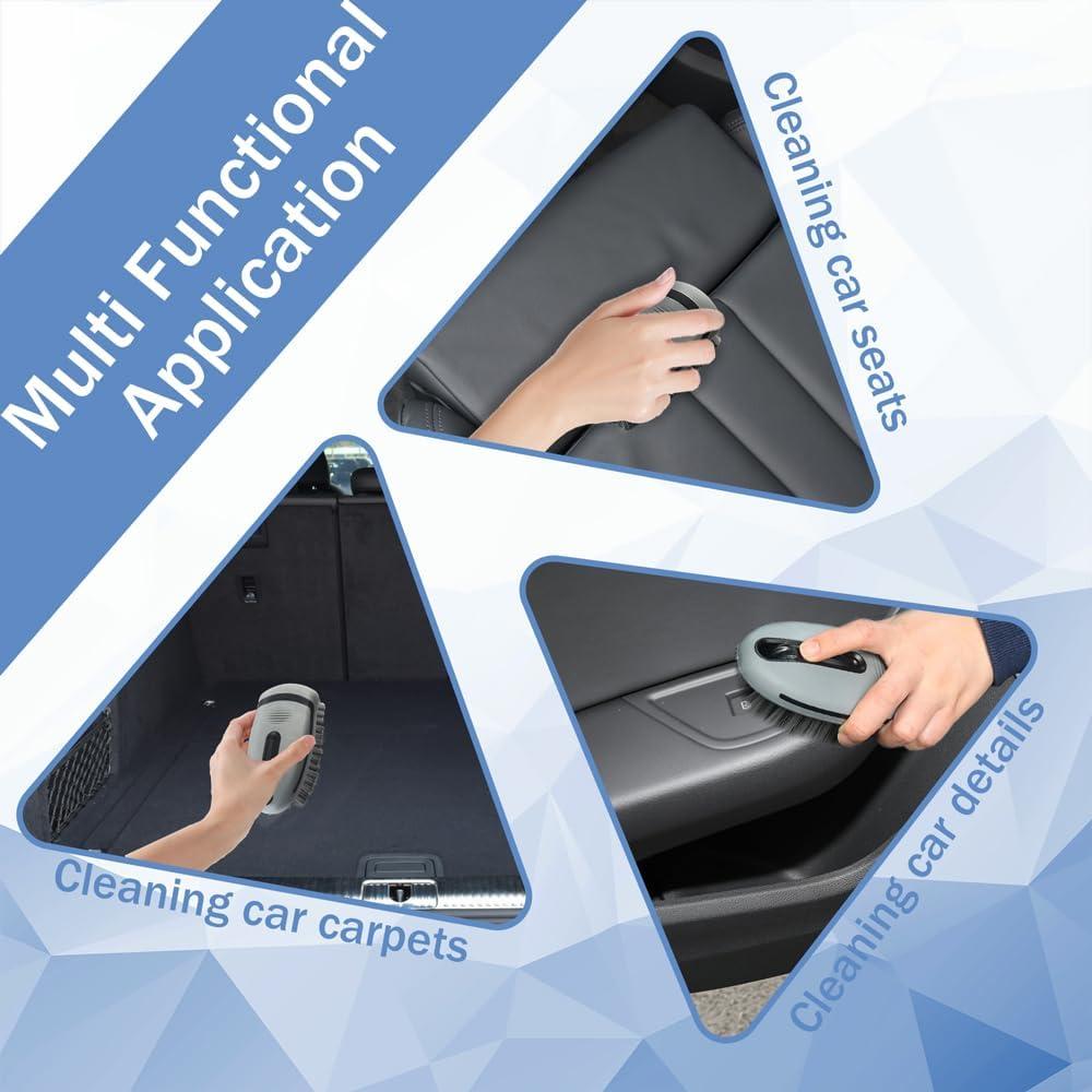 2 Cepillos de Limpieza RGOAANC para Alfombras y Tapicería