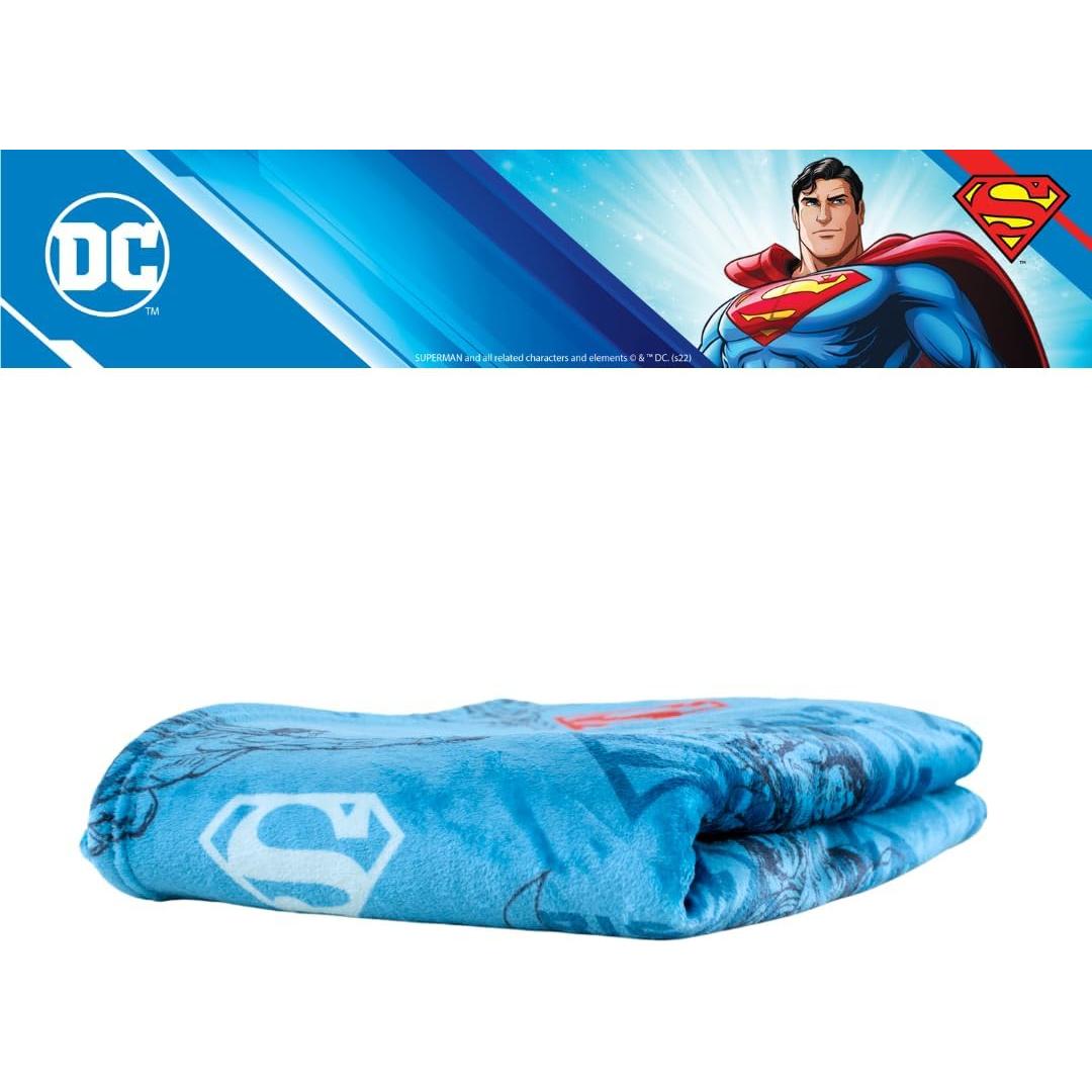 Manta Superman Franco 116x152 cm Suave y Acogedora