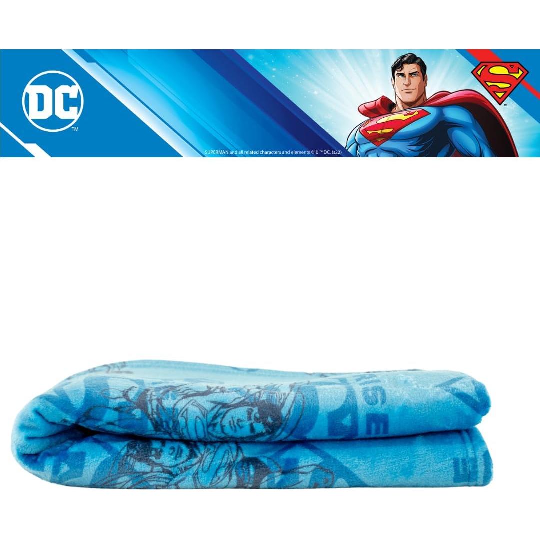 Manta Superman Franco 116x152 cm Suave y Acogedora