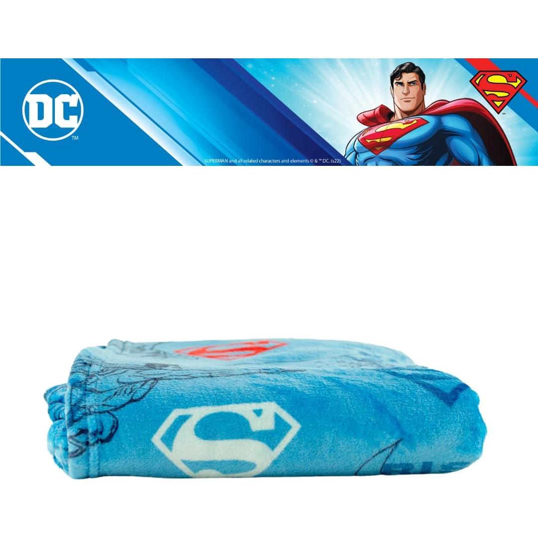 Manta Superman Franco 116x152 cm Suave y Acogedora
