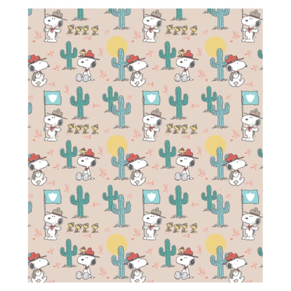 Manta Peanuts Franco 127x178 cm Suave y Acogedora