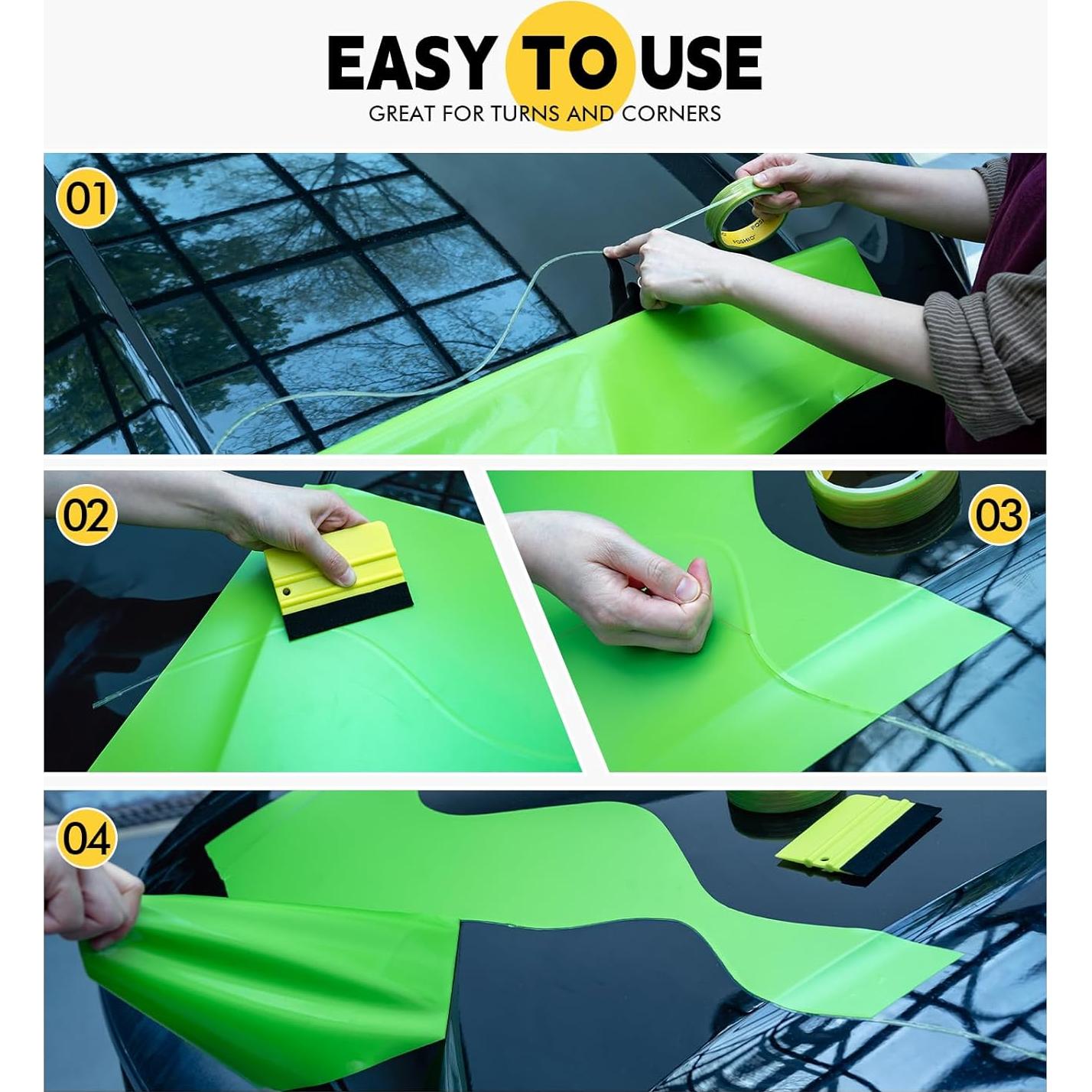 Kit de Herramientas para Envoltura de Vinilo FOSHIO 50M 6PCS