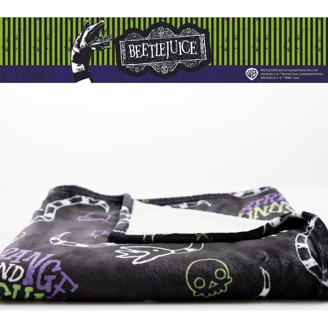 Manta de Peluche Franco Beetlejuice 116x152 cm Suave