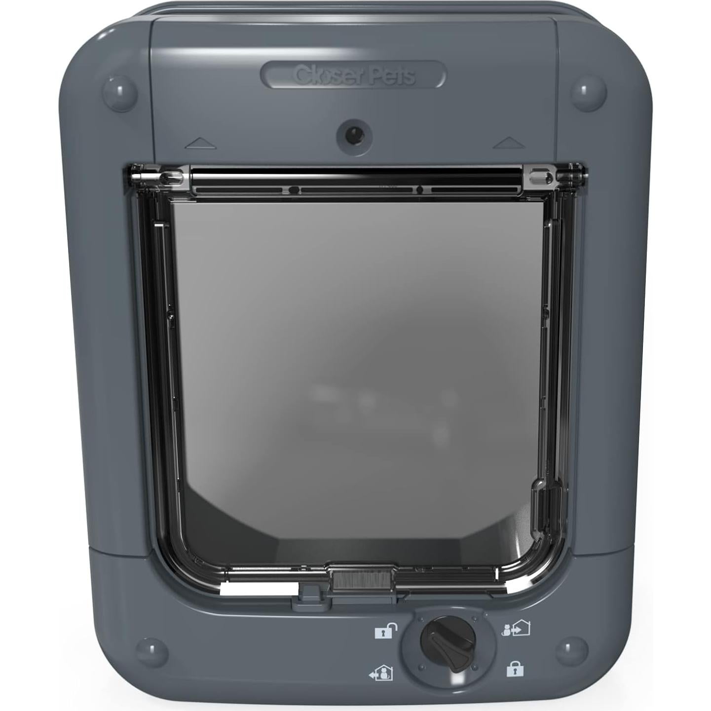 Puerta para Gatos Closer Pets CP360W Gris - Control Microchip
