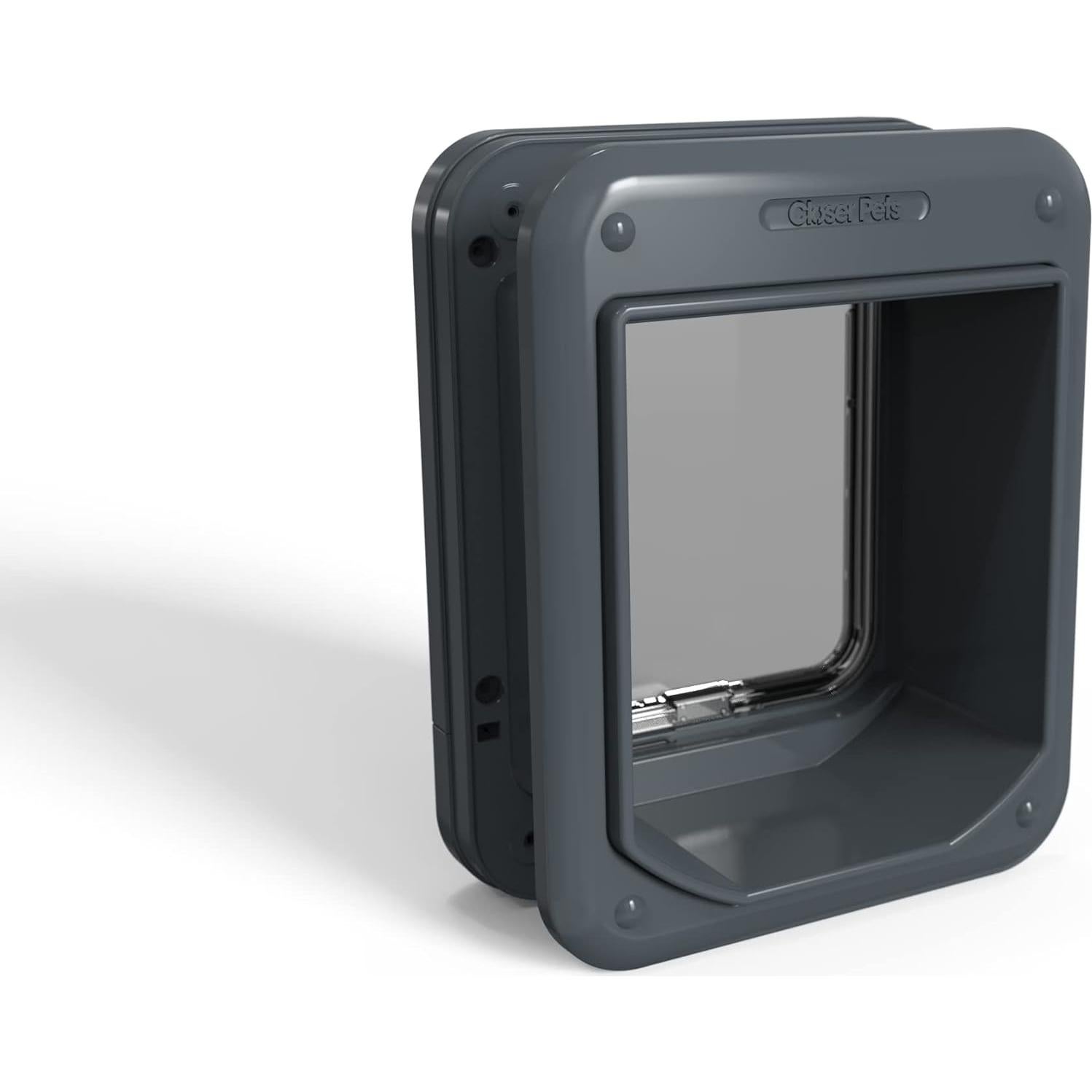 Puerta para Gatos Closer Pets CP360W Gris - Control Microchip