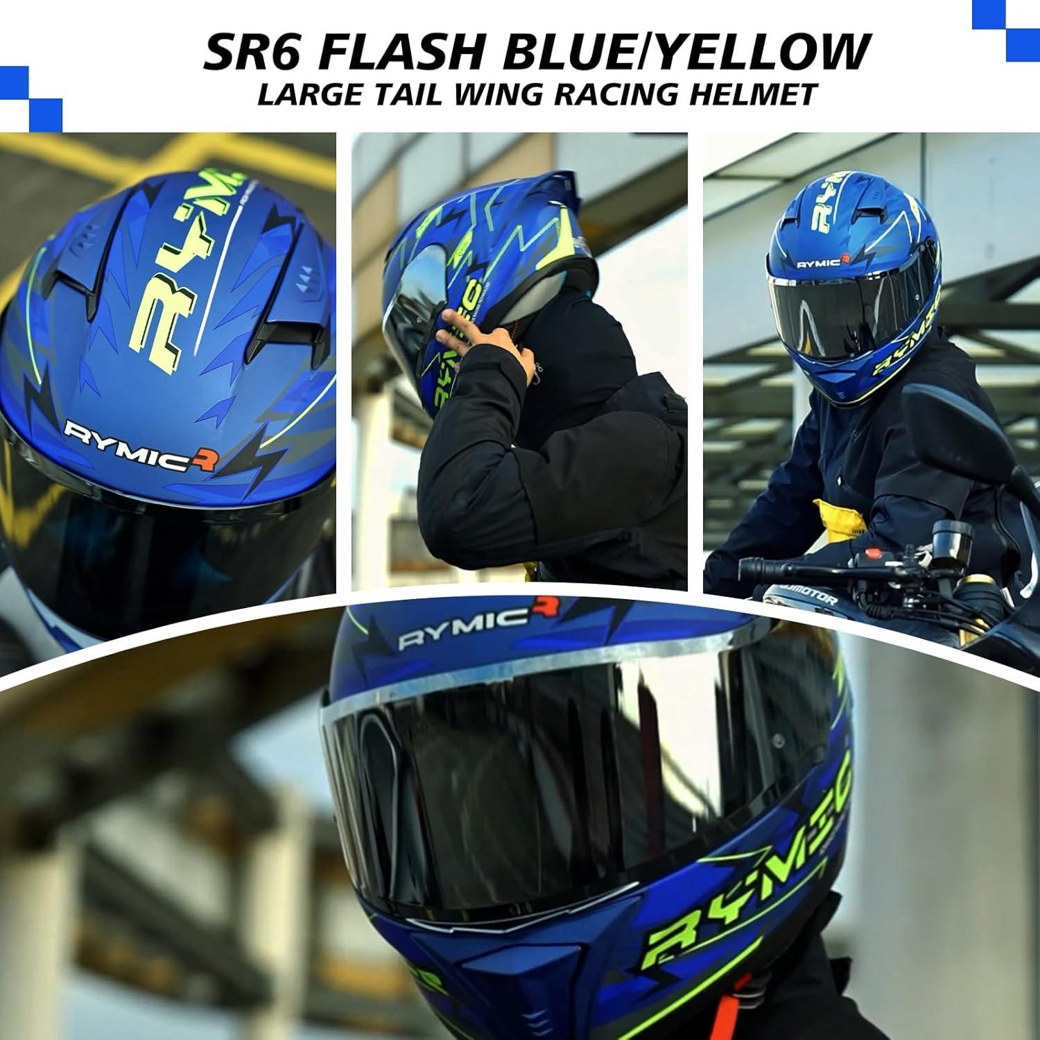 Casco RYMIC SR6 cara completa con viseras y ventilación