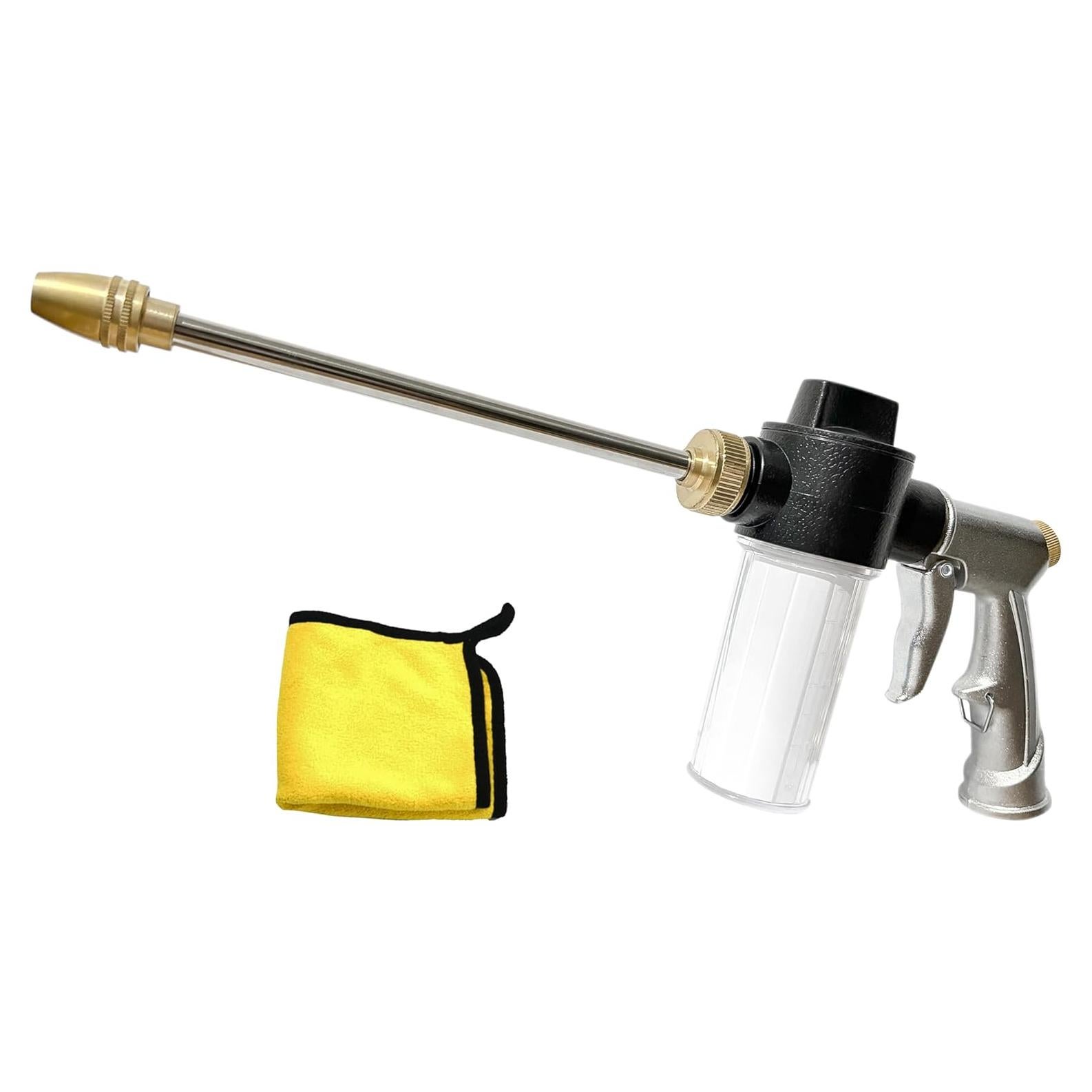Rociador de espuma AjiuSir con boquilla de metal y toalla
