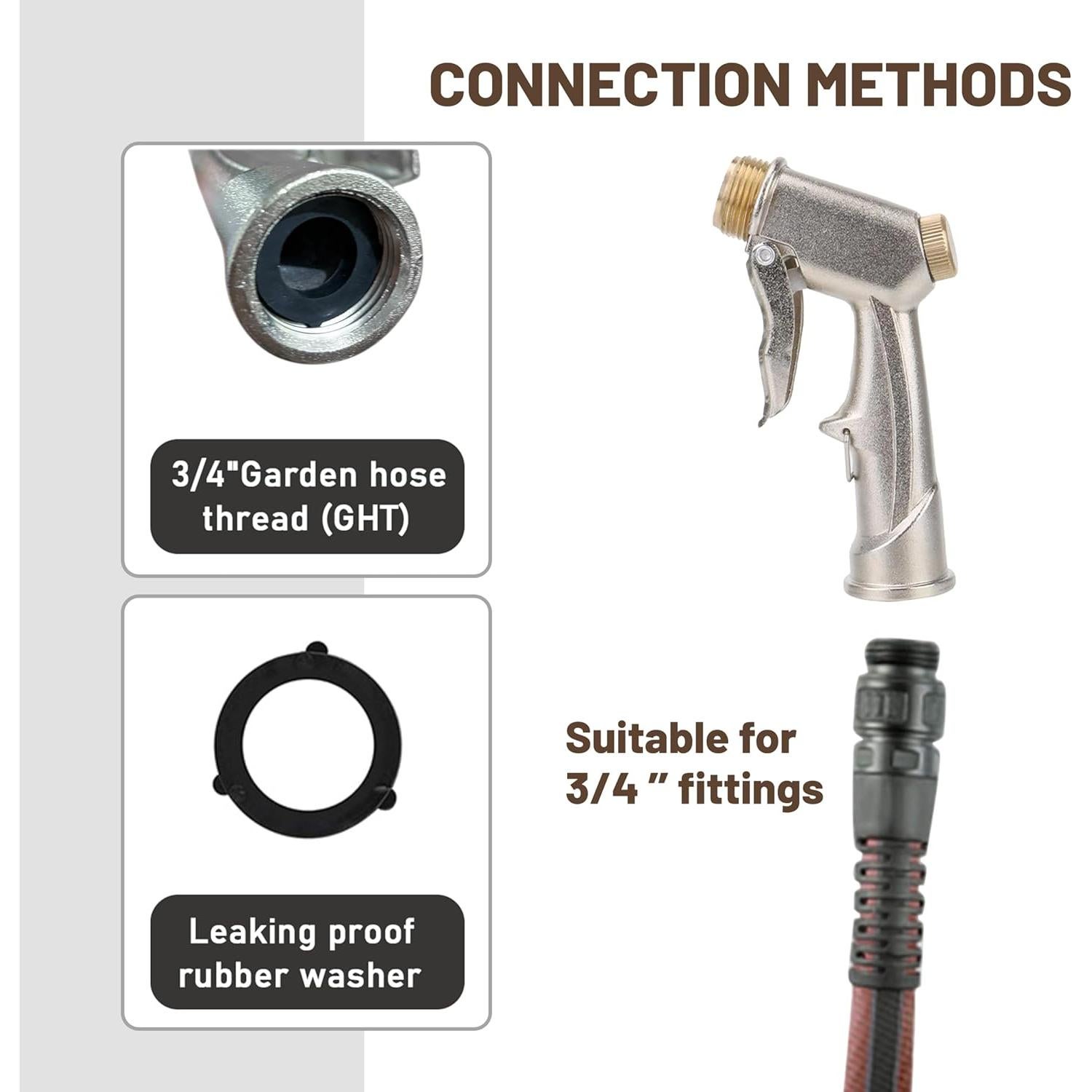 Rociador de espuma AjiuSir con boquilla de metal y toalla