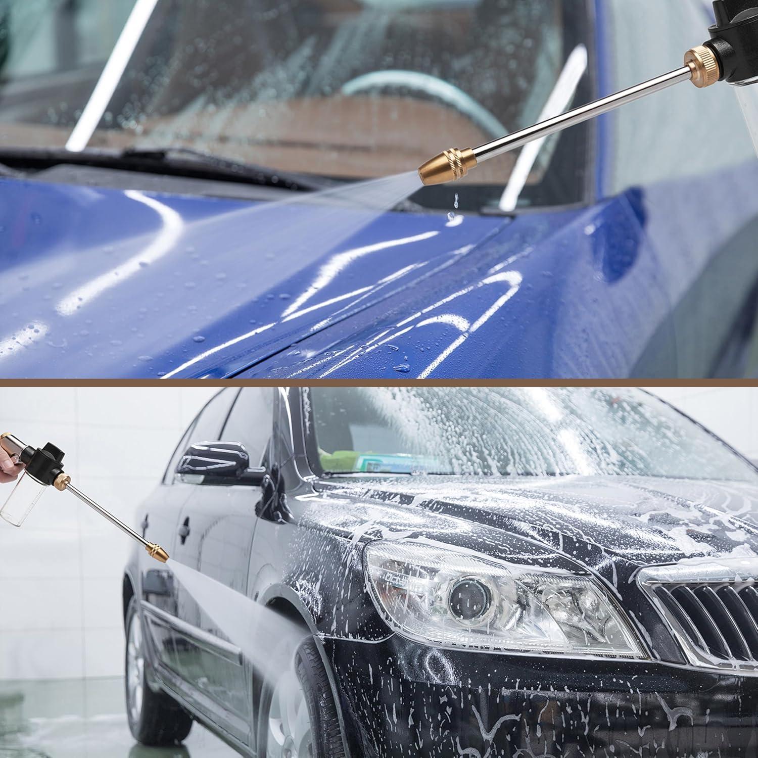 Rociador de espuma AjiuSir con boquilla de metal y toalla