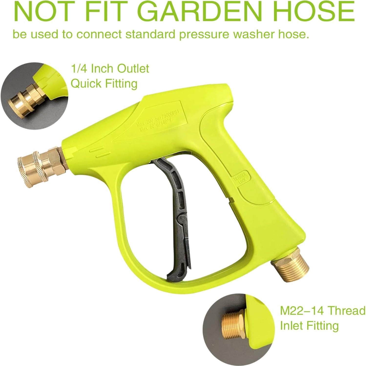 Pistola de Lavado a Presión Alta 3000 PSI ESP Percepción