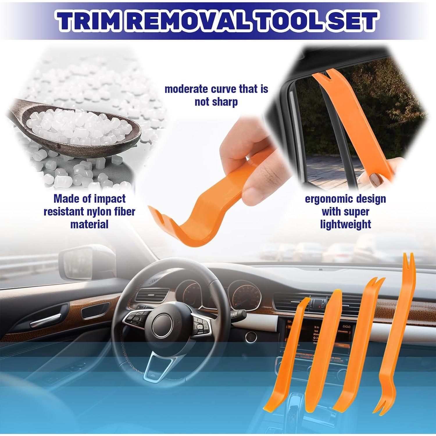 Juego de Clips de Resorte Waltool 104 Pcs para Automóviles