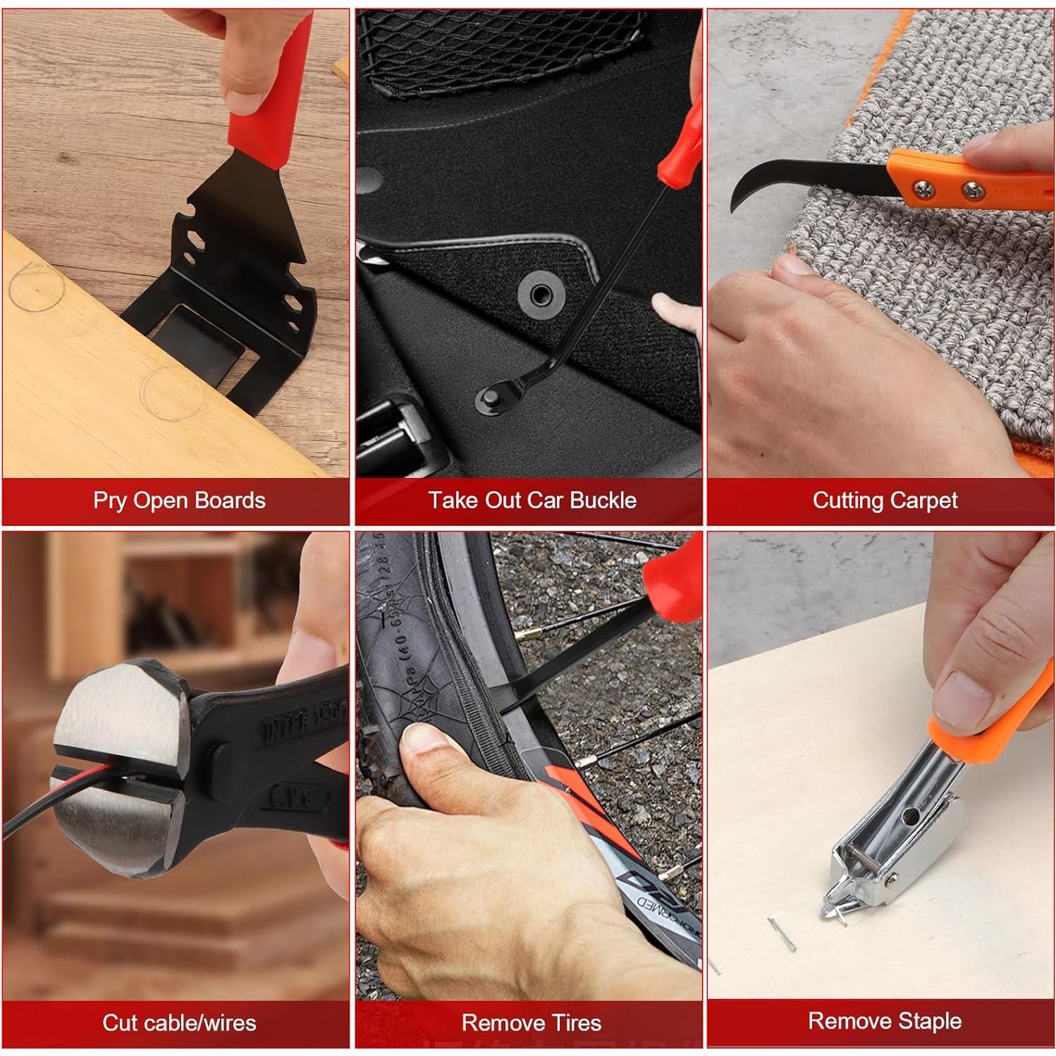 Juego de 6 Herramientas para Quitar Molduras HIMOMO - Acero