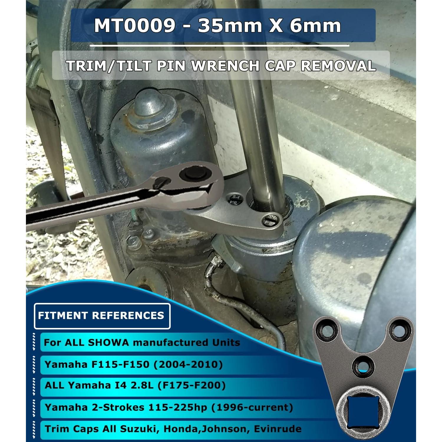 Llave de Pasador Camoo MT0009 35mm para Trim/Tilt SHOWA