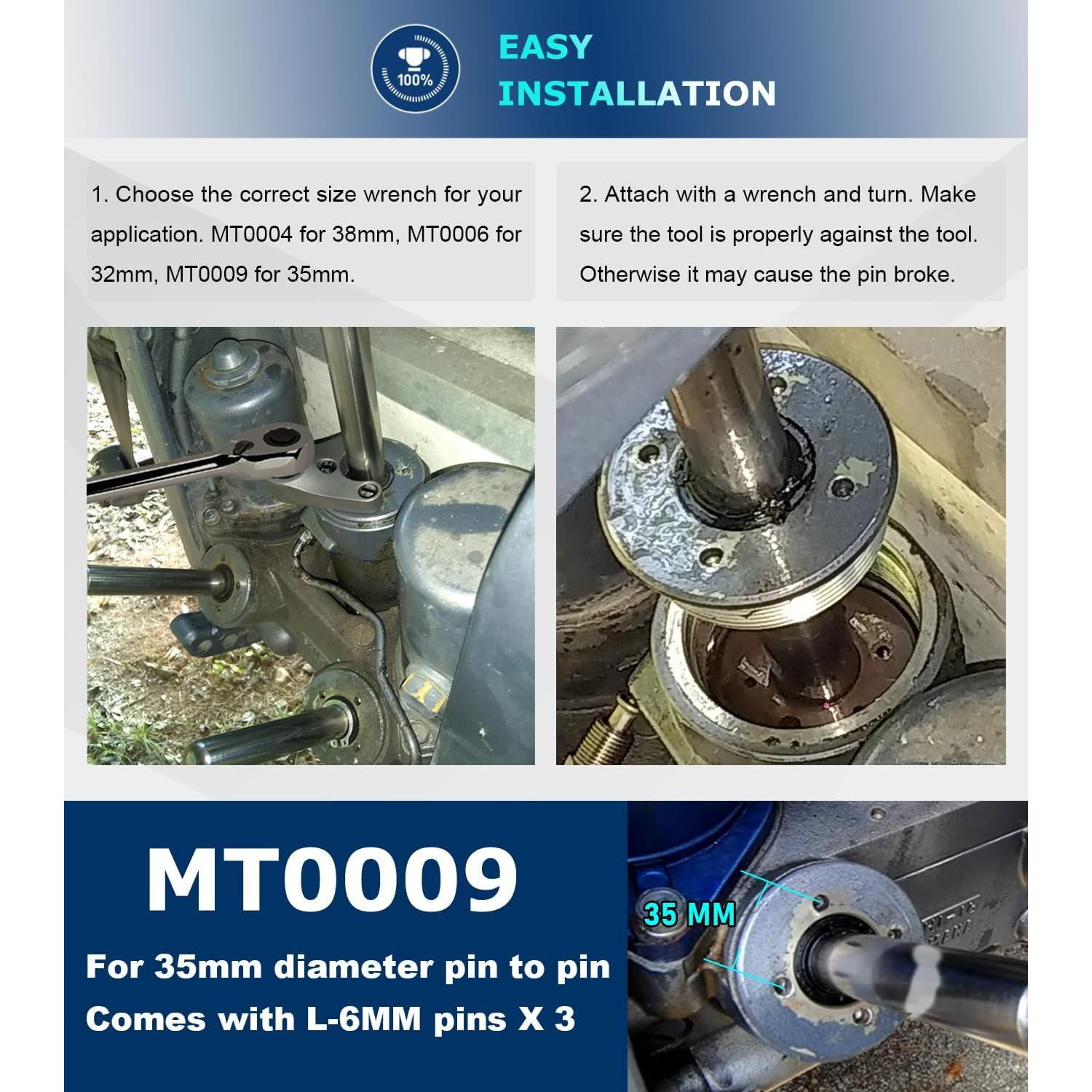 Llave de Pasador Camoo MT0009 35mm para Trim/Tilt SHOWA