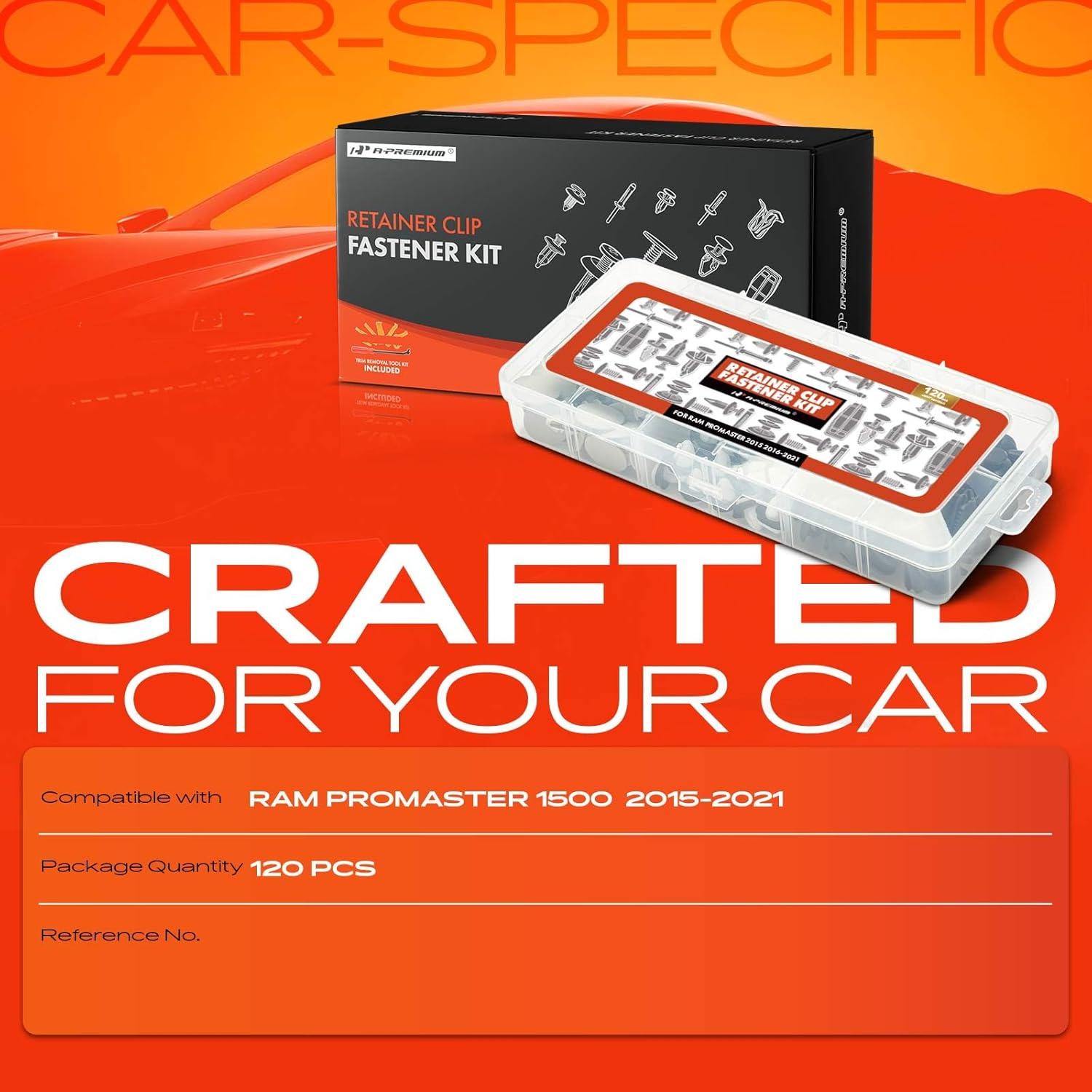 Kit de Clips de Retención A-Premium 120 PCS para Ram Promaster