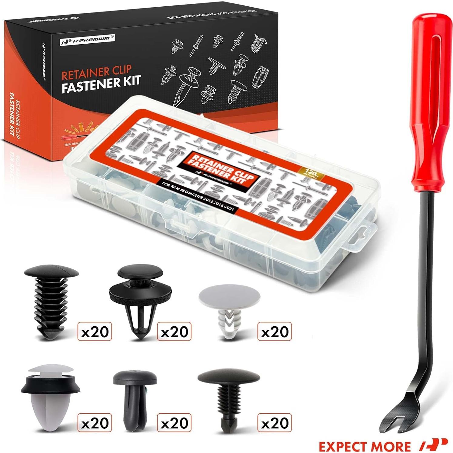 Kit de Clips de Retención A-Premium 120 PCS para Ram Promaster