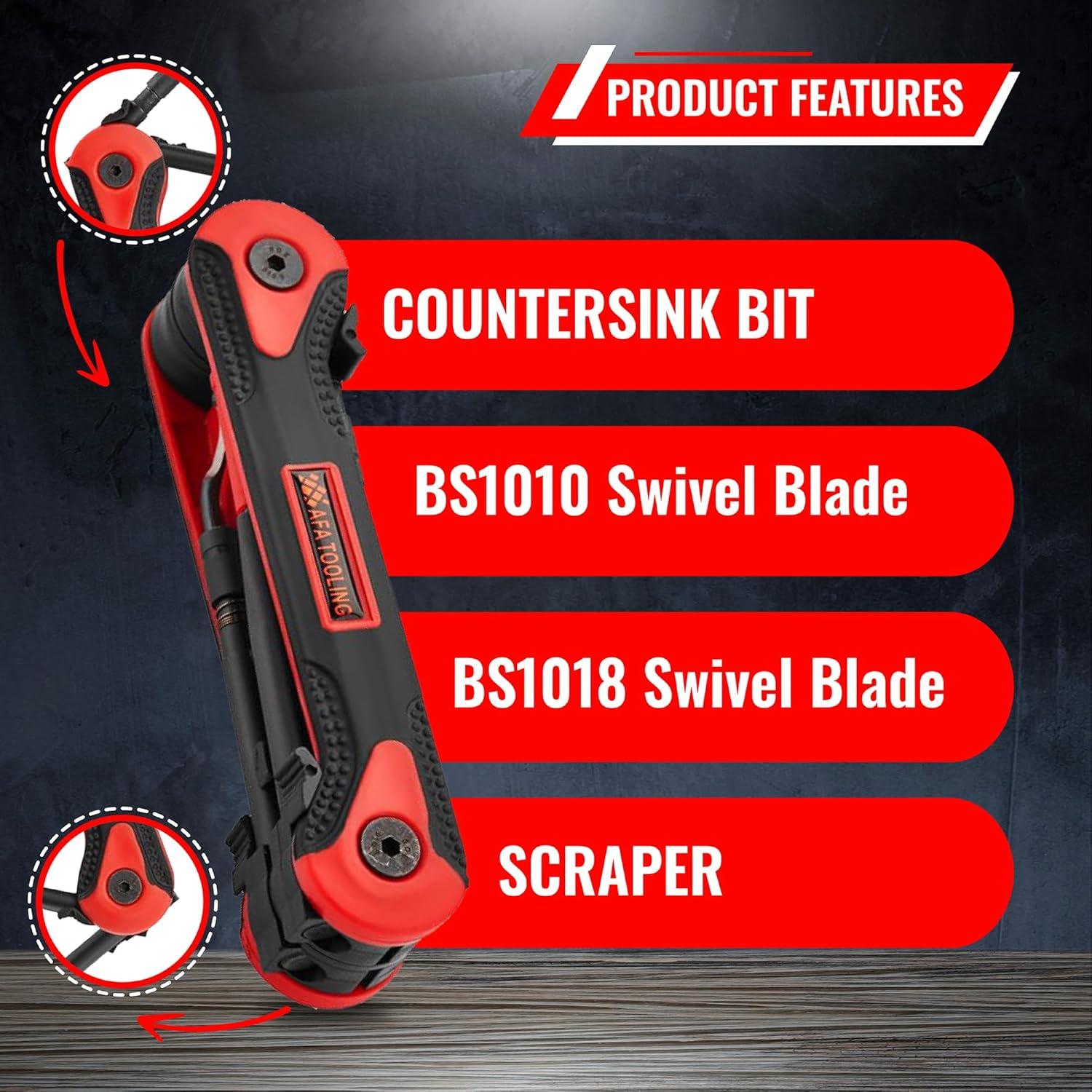 Herramienta de Desbarbado 4-en-1 AFA Tooling - Metal, PVC, 3D