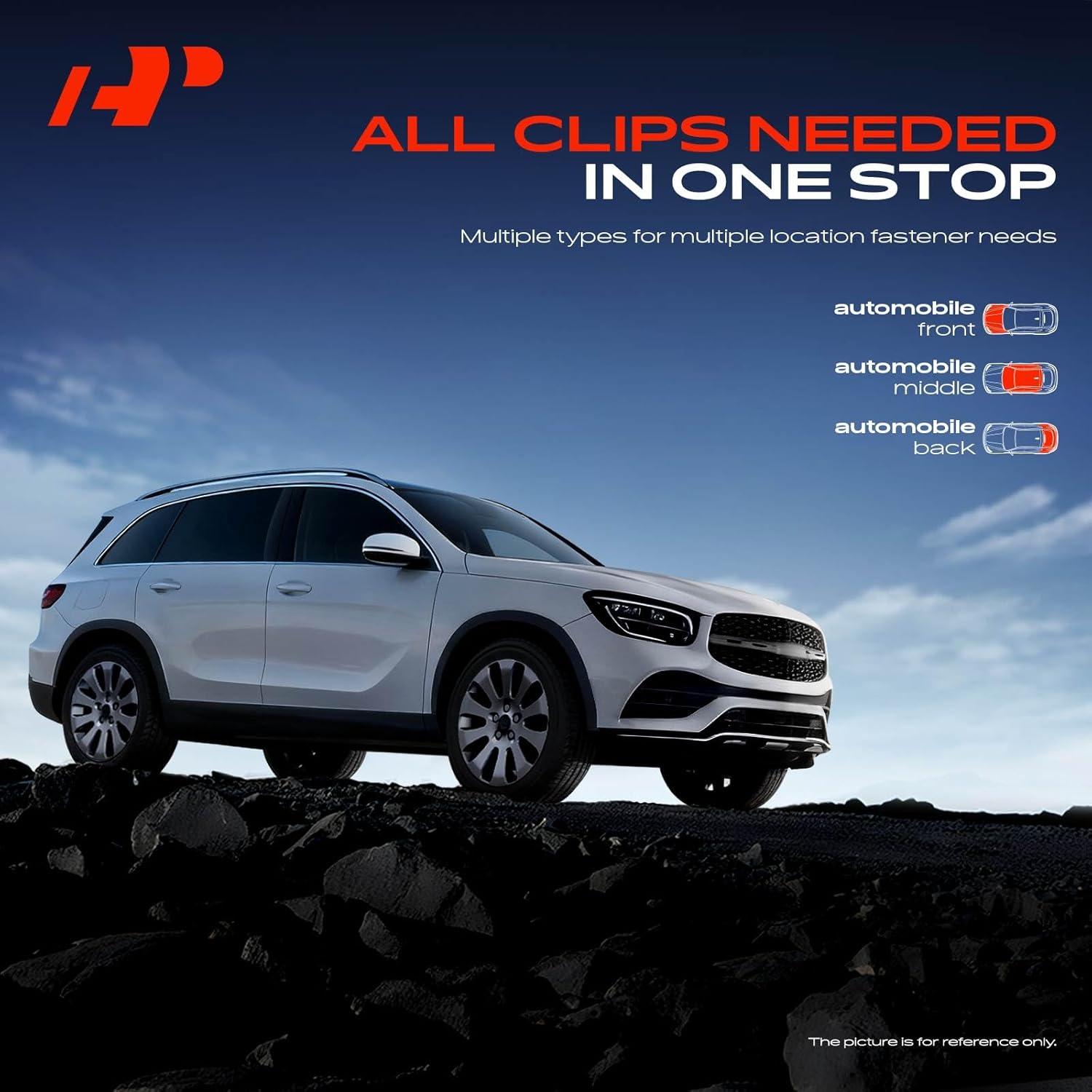 Kit de Clips de Retención A-Premium 280 Piezas para Toyota Matrix 2003-2008