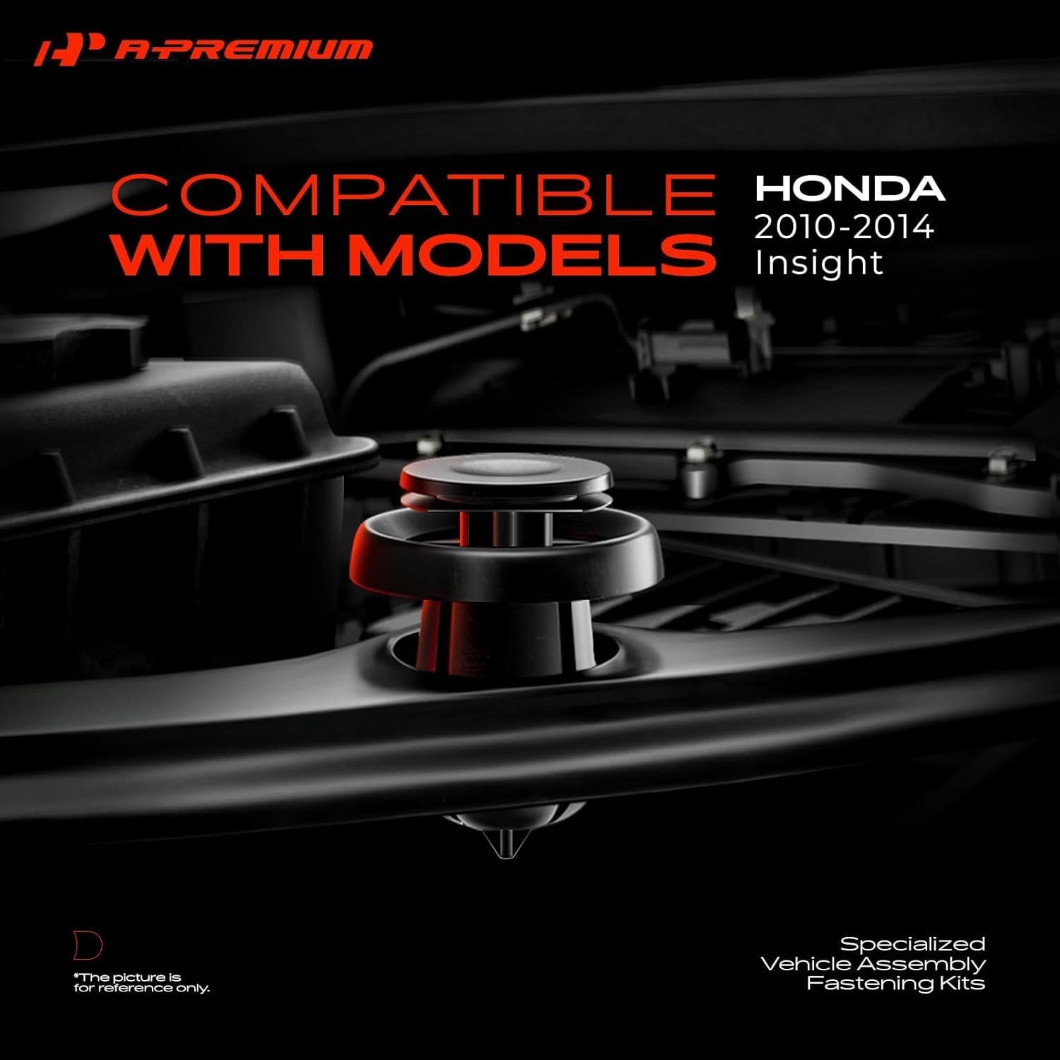 Kit de Clips de Retención A-Premium 160 Piezas para Honda Insight 2010-2014