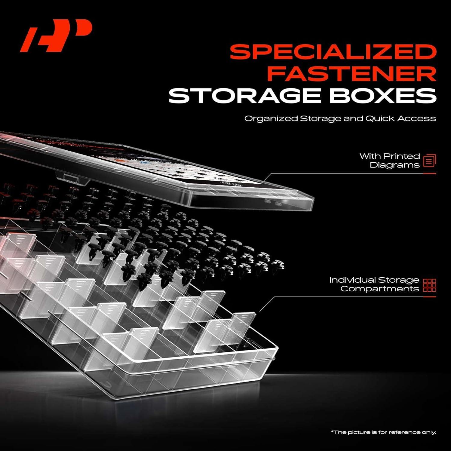 Kit de Clips de Retención A-Premium 160 Piezas para Honda Insight 2010-2014