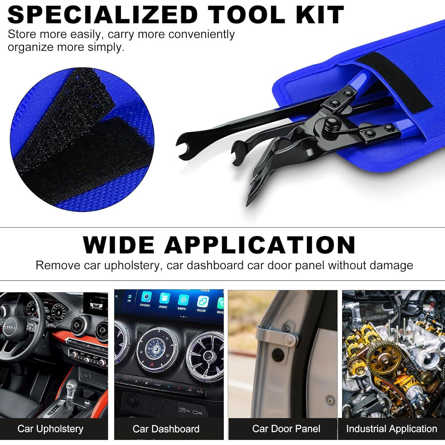 Kit de Herramientas de Extracción de Clips Zecirl 3 Pcs Azul