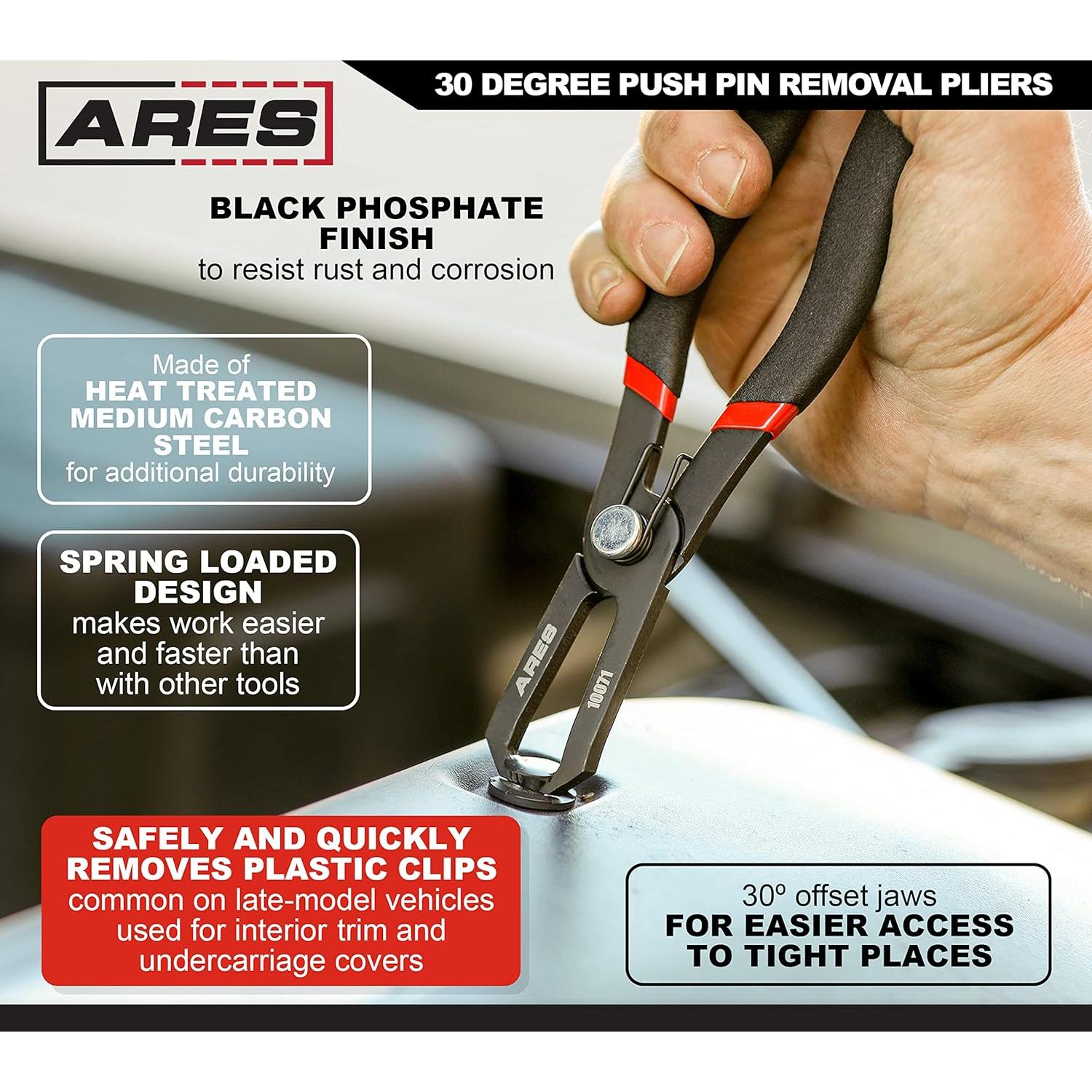 Alicates para Remover Pasadores ARES 30 Grados - Acero al Carbono